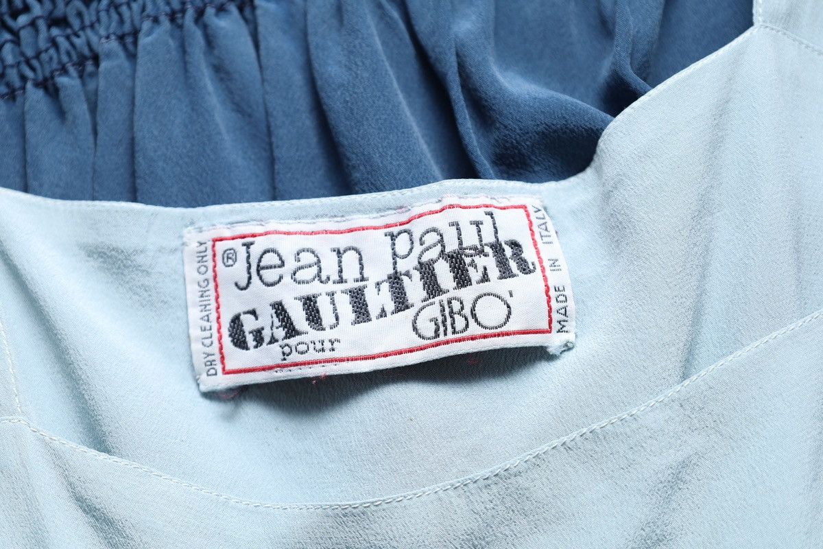 Jean Paul Gaultier Rare Vintage Jean Paul Gaultier SunDress pour Gibo 80s Silk Size S / US 4 / IT 40 - 8 Thumbnail