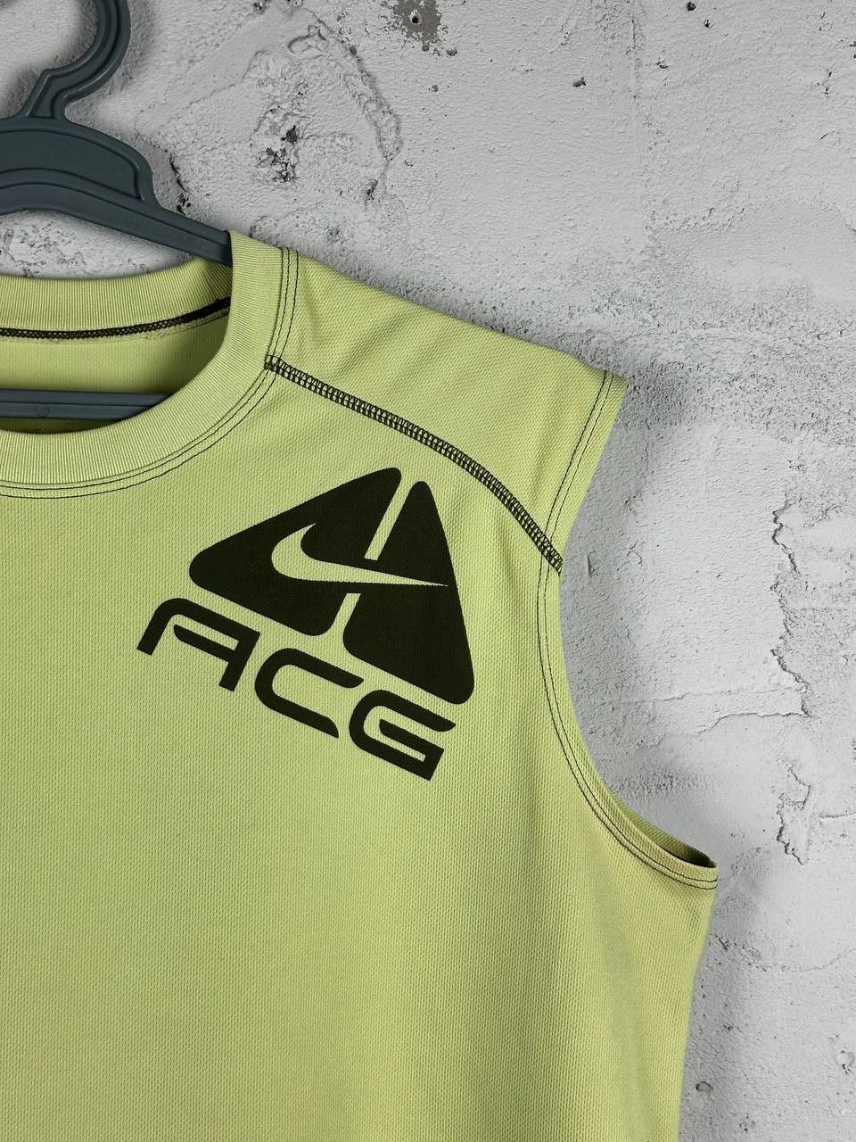 Nike × Nike ACG × Vintage Vintage NIKE ACG Thermo Logo Tank Top Green Size US XL / EU 56 / 4 - 4 Thumbnail