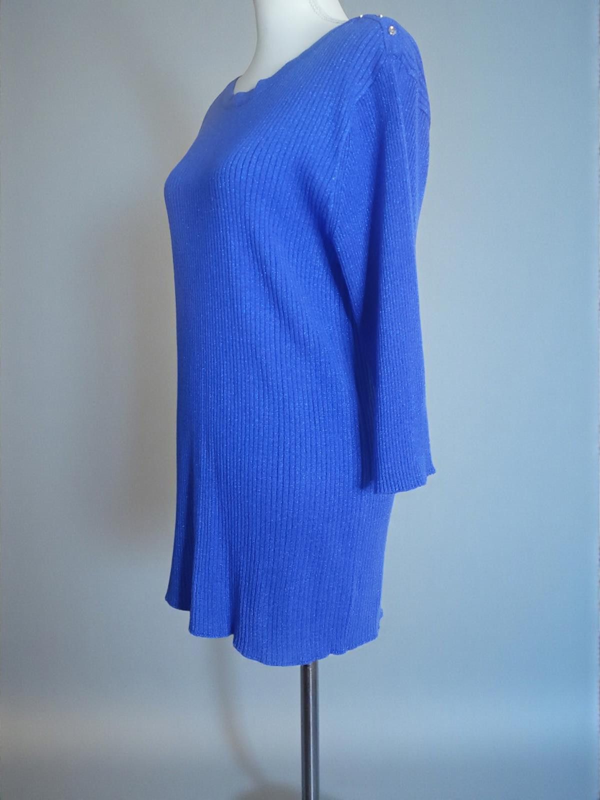 Other Lane Bryant Blue Ribbed Knit Top Size 22/24 Size 3XL / US 20-22 - 4 Thumbnail