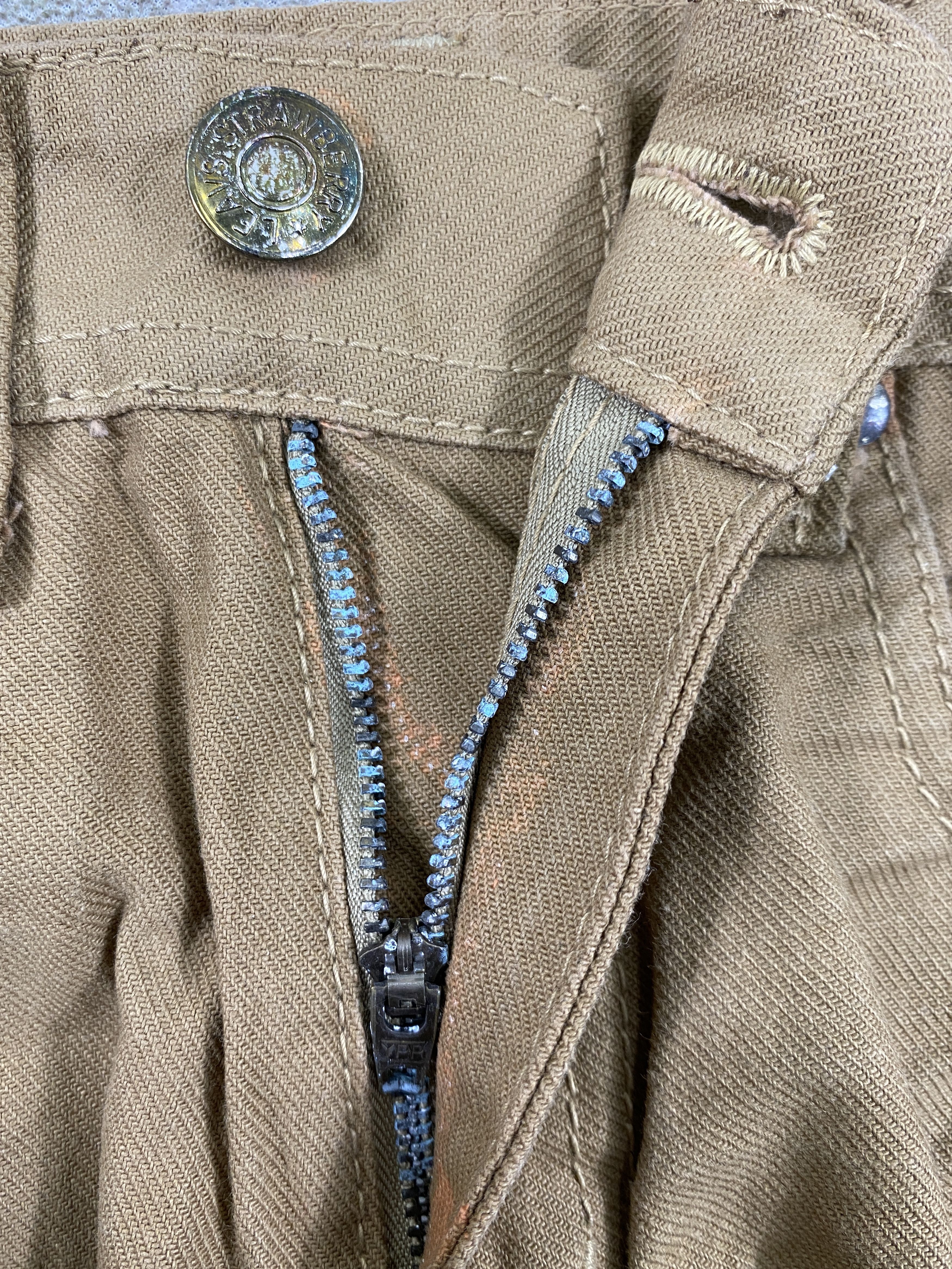Japanese Brand Brown Vintage Grf Jeans 29x29 Denim- JN3777 Size US 29 - 7 Thumbnail