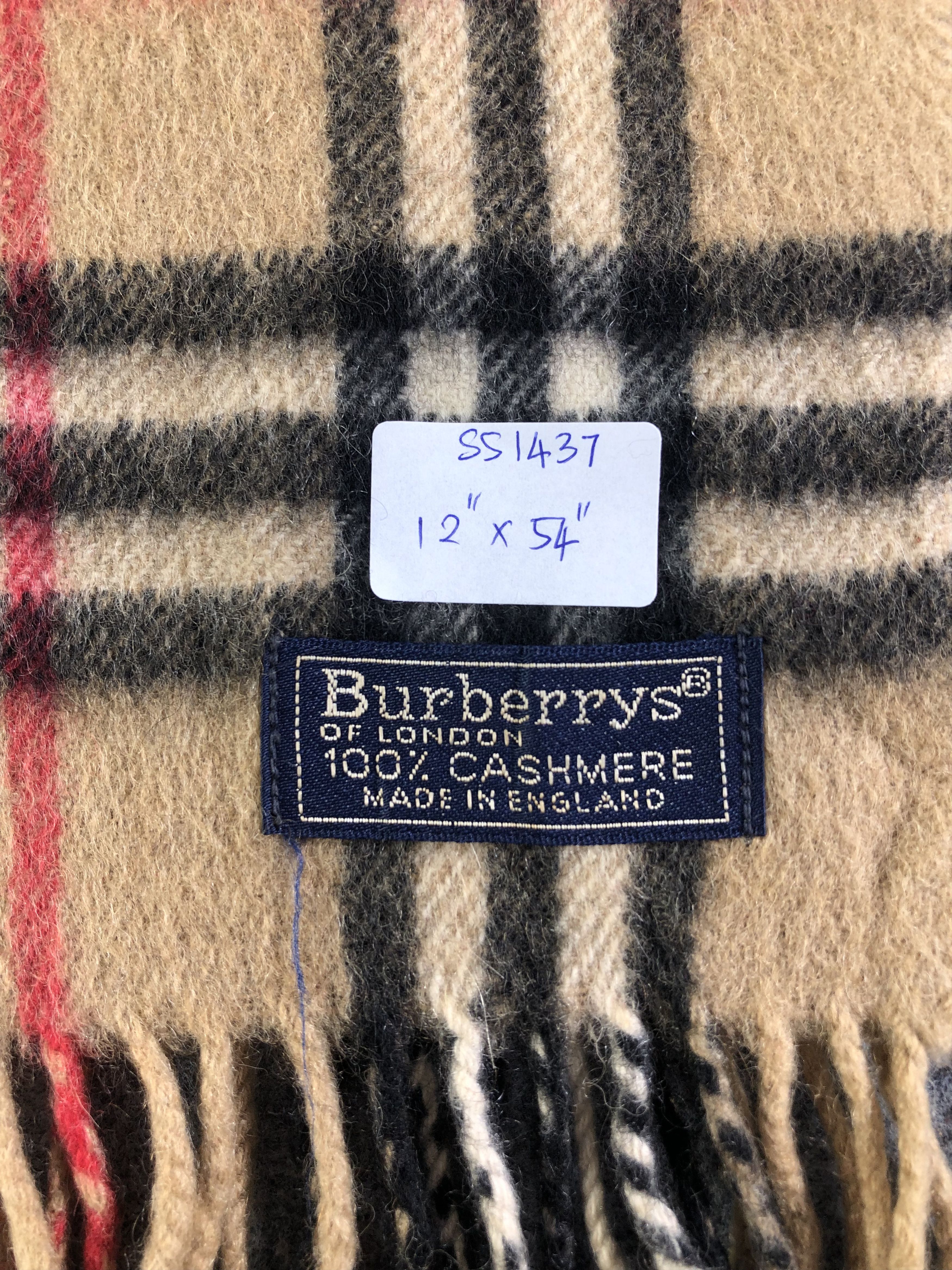 Burberry Burberry Cashmere Scarf / Muffler / Neckwear SS1437 Size ONE SIZE - 3 Thumbnail