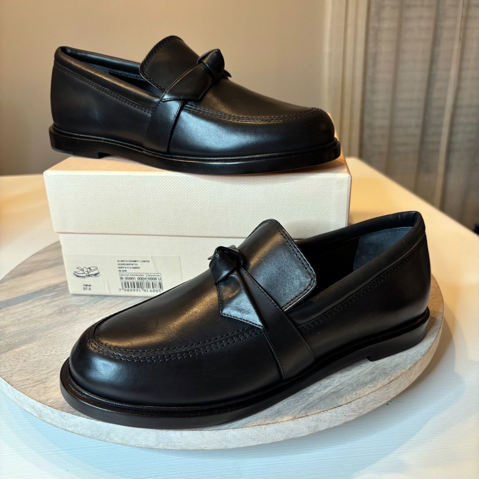 Alexandre Birman Alexandre Birman Clarita Chunky Loafer Black Leather Sz 7.5 Size US 7.5 / IT 37.5 - 1 Thumbnail