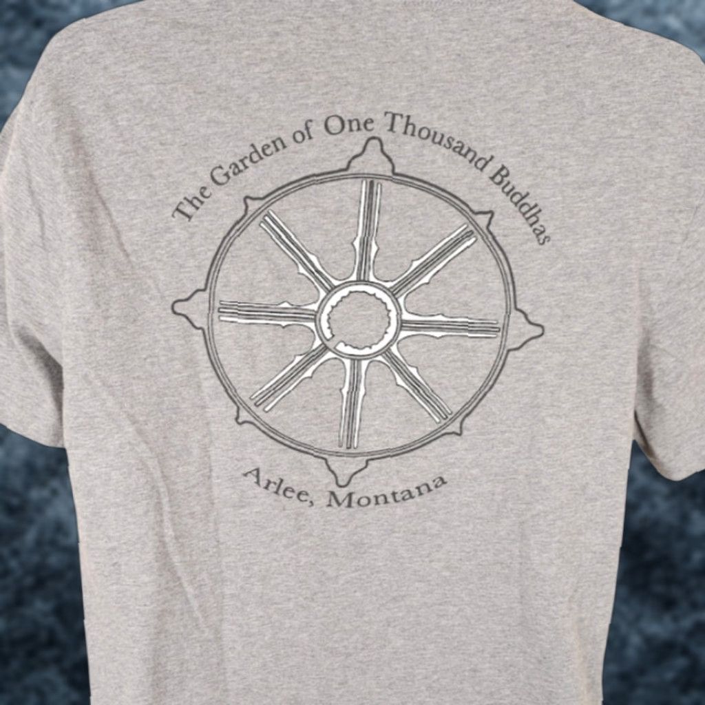 Vintage Garden Of One Thousand Buddhas T Shirt Mens Size Medium Gray Arlee Montana Size US M / EU 48-50 / 2 - 1 Thumbnail