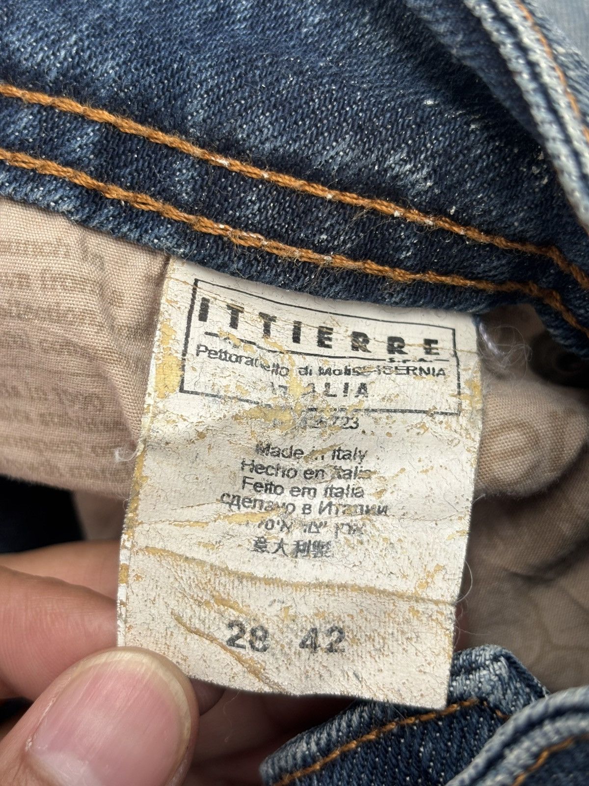 John Galliano Gazette Newspaper Denim Jeans Size US 28 / EU 44 - 9 Thumbnail