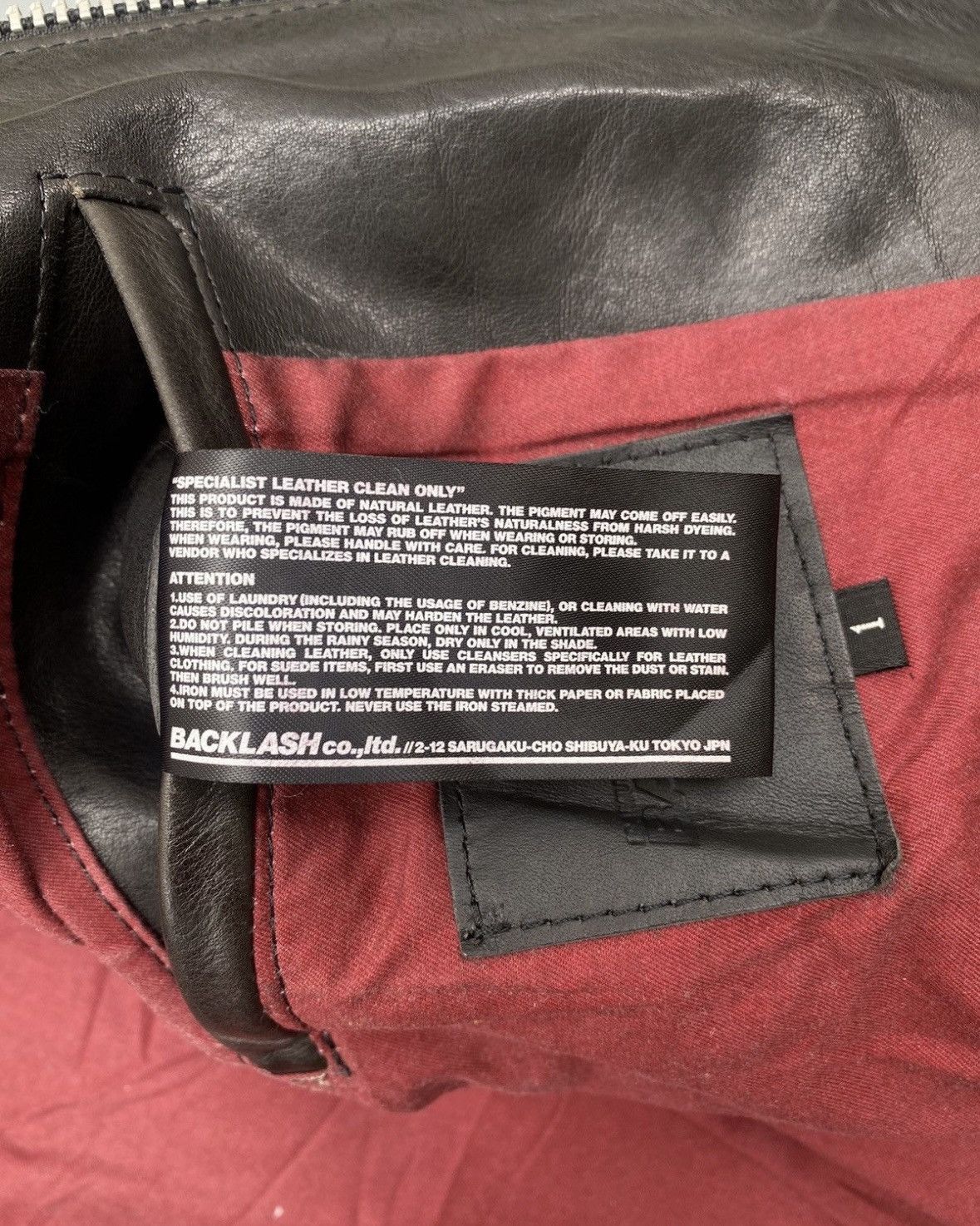 Isamu Katayama Backlash S/S 2018 Isamu Katayama “Orice” Single Rider Leather Jacket Size US XS / EU 42 / 0 - 8 Thumbnail