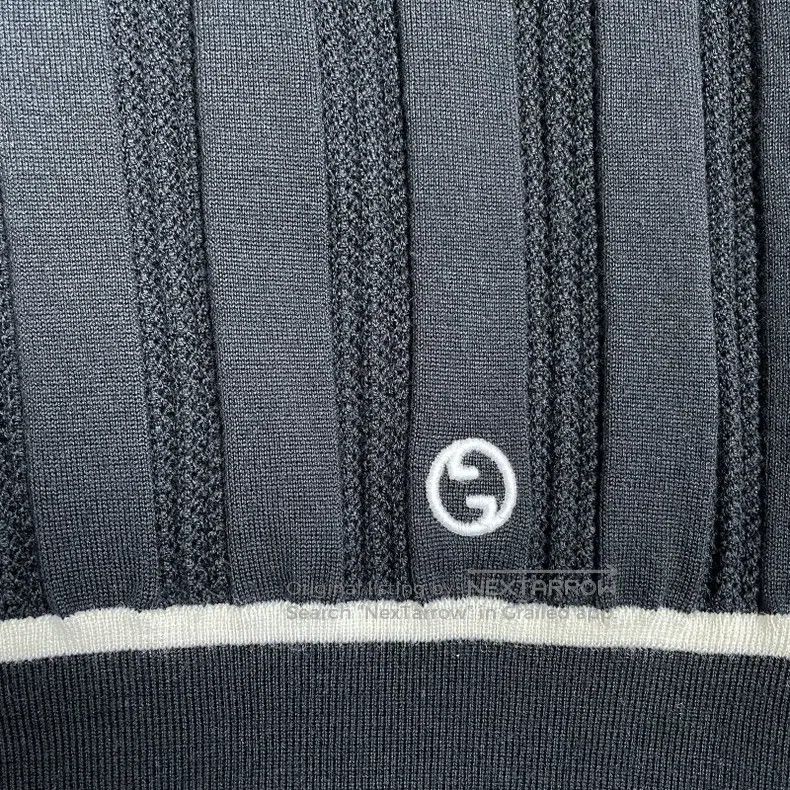 Gucci Gucci FW23 colour-blocked striped V-neck long-sleeved knit Size XXS / US 00 / IT 34 - 4 Thumbnail