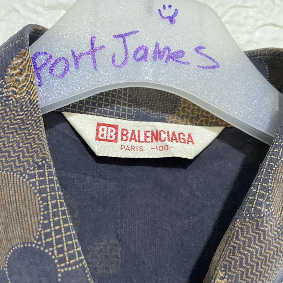 Balenciaga × Designer Rare 🔥 Nice Design Balenciaga LongSleeve Shirt Size US M / EU 48-50 / 2 - 4 Thumbnail