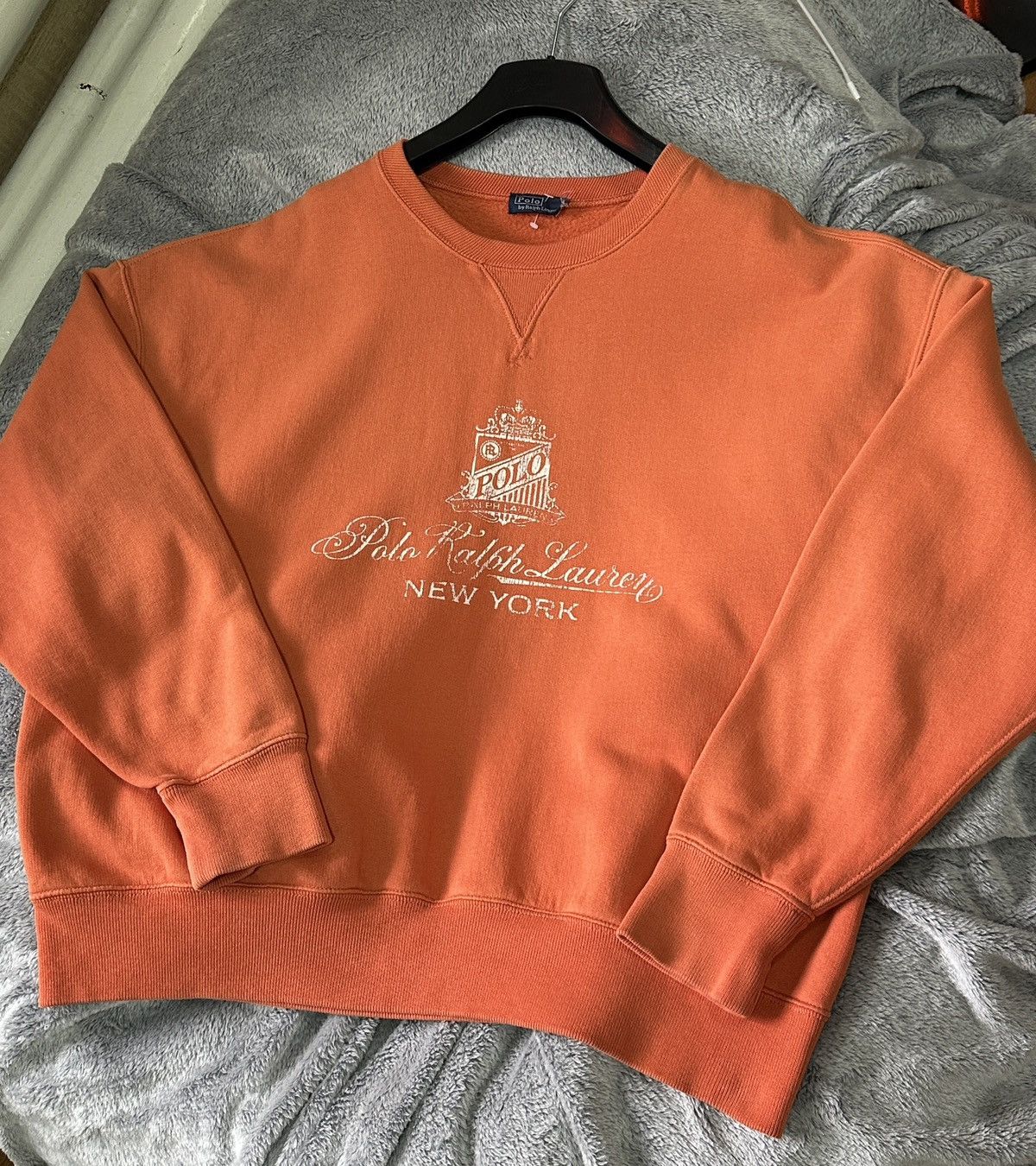 Polo Ralph Lauren Vintage Polo Ralph Lauren Sun Faded Orange Sweatshirt M Size US M / EU 48-50 / 2 - 3 Thumbnail