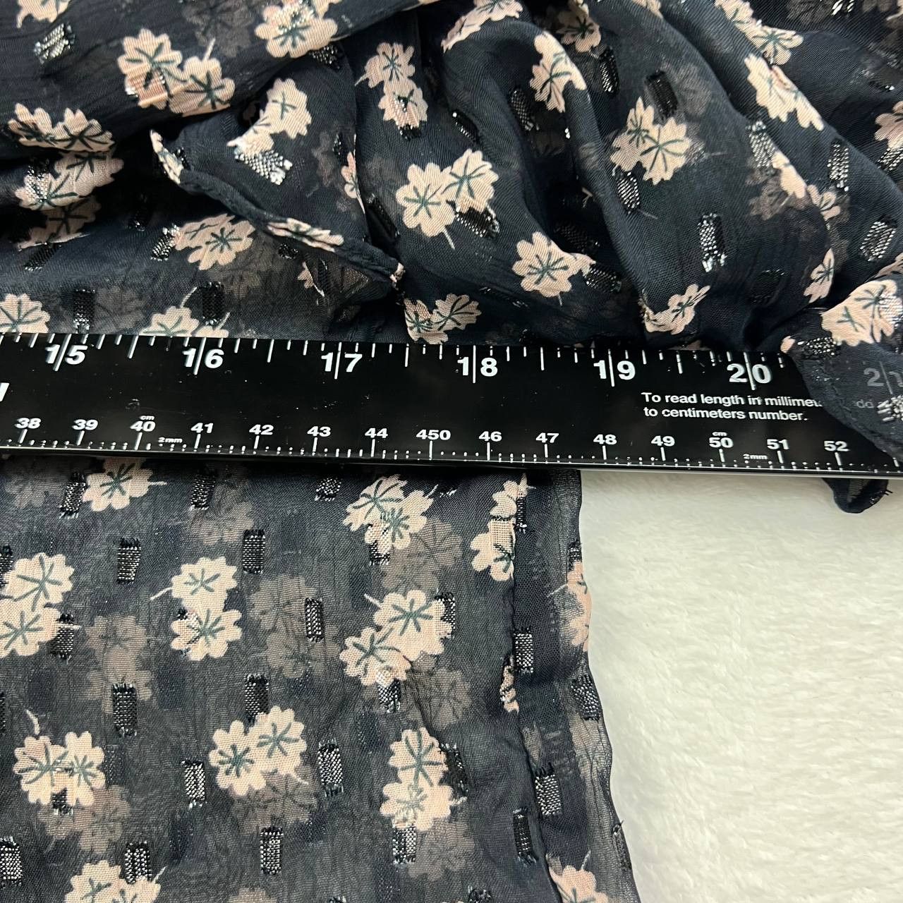 Other Calligraphie Top Women Medium Floral All Over Print Ruffles Size M / US 6-8 / IT 42-44 - 7 Thumbnail
