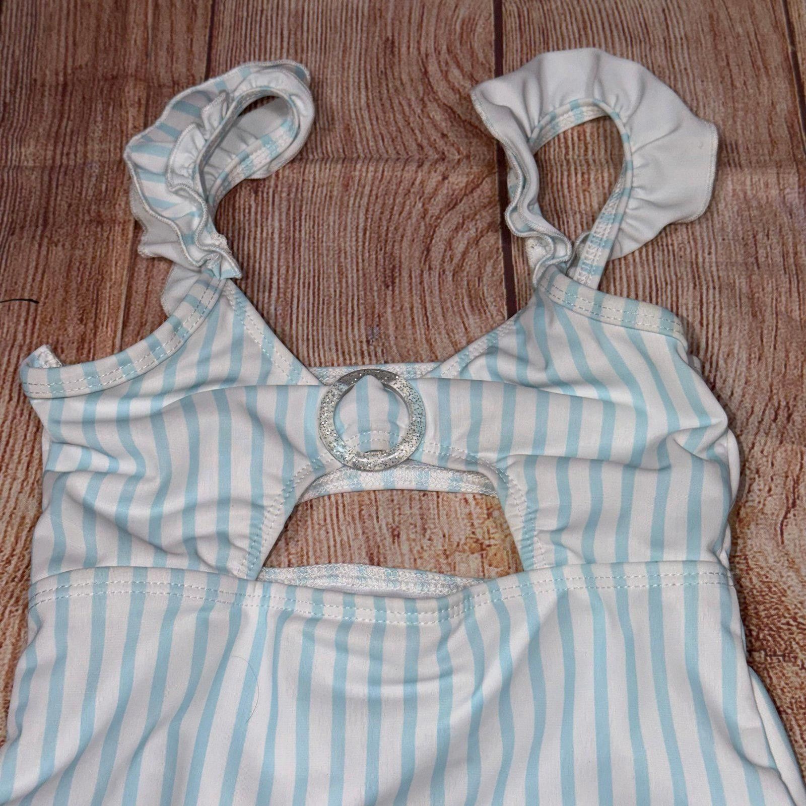 Other Young Hearts Swim Striped One-Piece Swimsuit Size 6 Size ONE SIZE - 2 Thumbnail