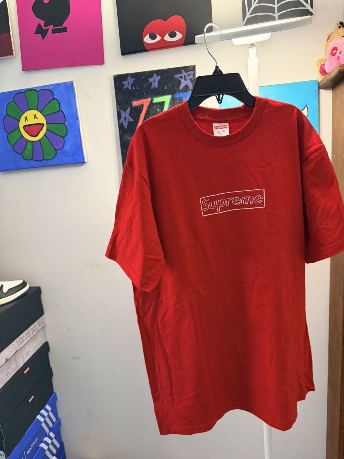 Kaws × Supreme Supreme Kaws Box Logo | Grailed