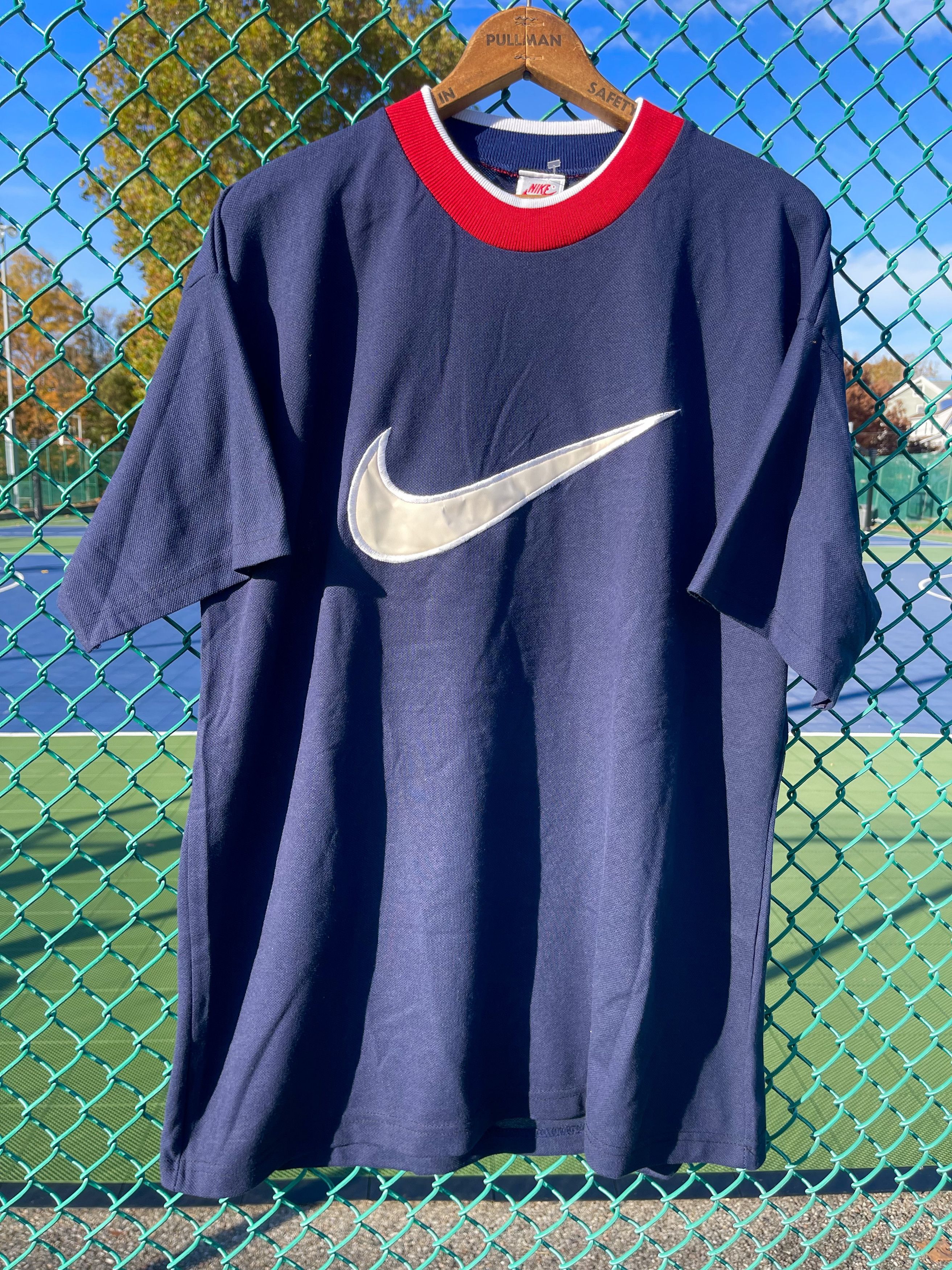 Vintage 1990's Vintage Big Swoosh Logo Supreme Rap T-Shirt Jersey Size US L / EU 52-54 / 3 - 3 Thumbnail