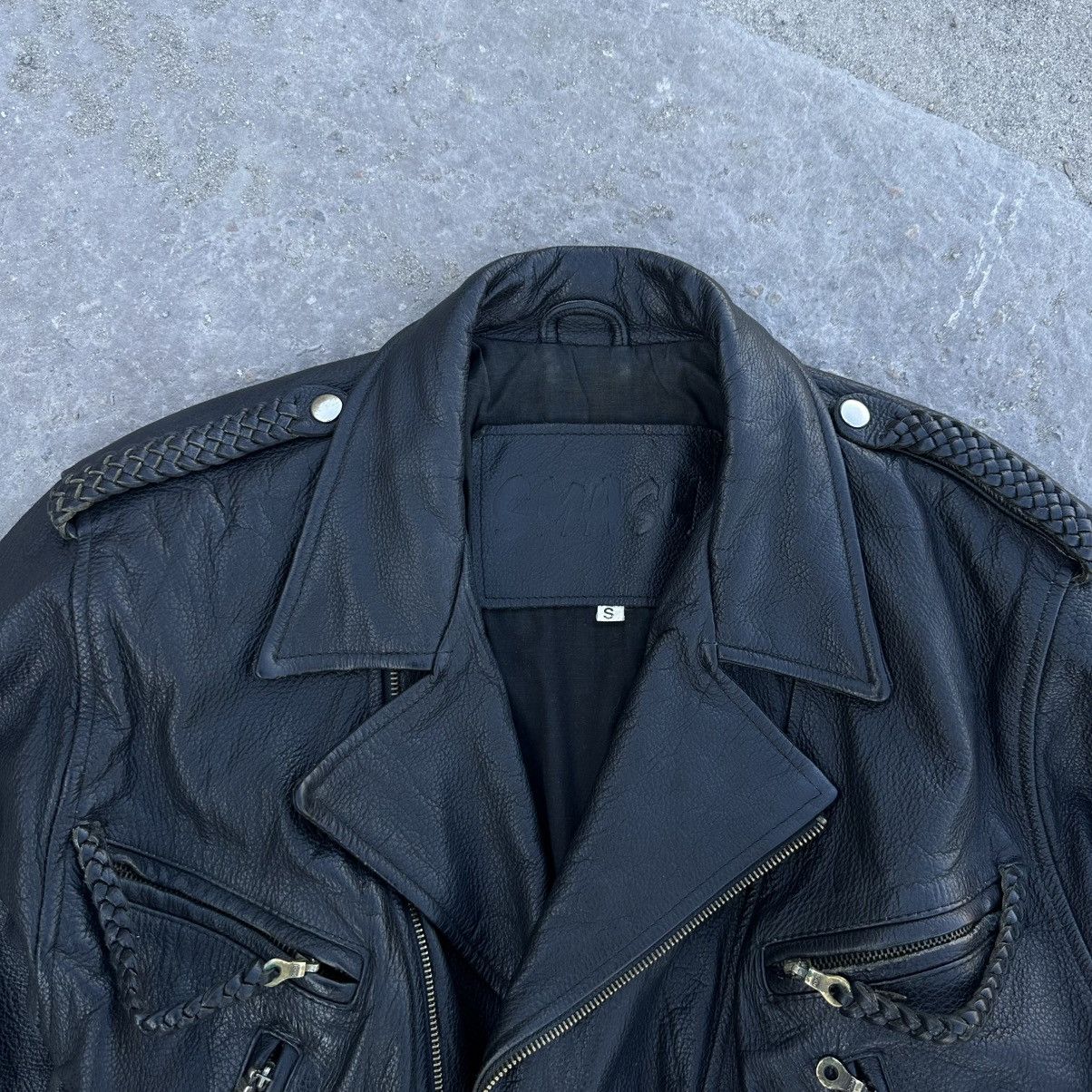Japanese Brand Vintage Japanese Style Rare Leather Moto Jacket Smash 90s Size US S / EU 44-46 / 1 - 5 Thumbnail
