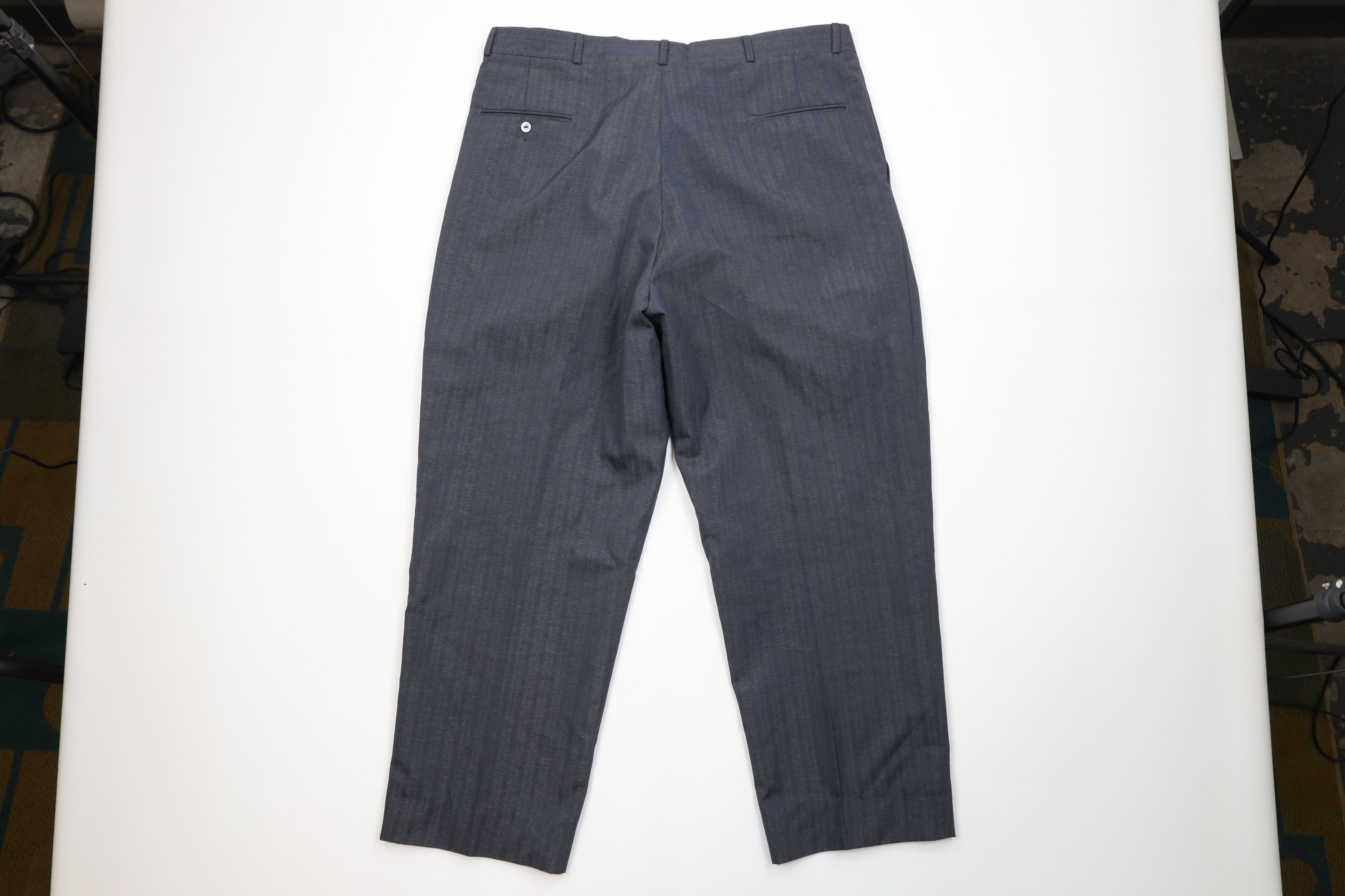 Vintage Vintage 70s Streetwear Pinstriped Wide Leg Chino Pants USA Size US 38 / EU 54 - 8 Thumbnail