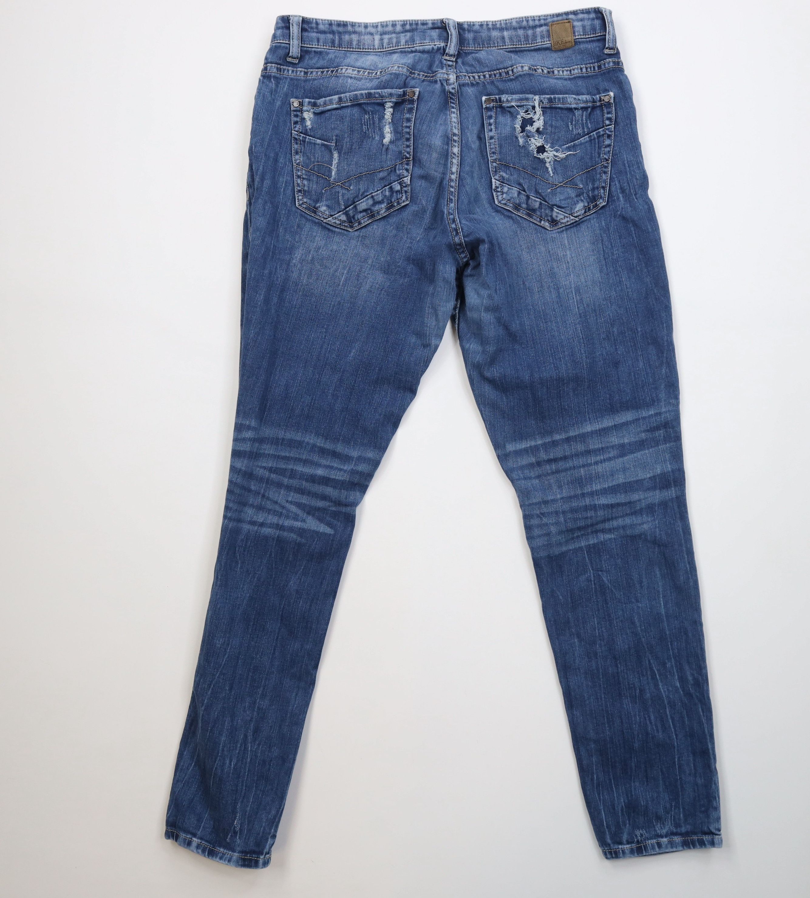 Vintage Buckle BKE Thick Stitch Payton Skinny Leg Stretch Jeans Size 31" - 8 Thumbnail
