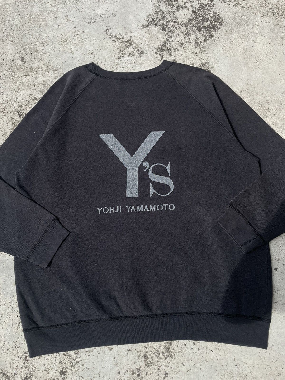 Yohji Yamamoto Vintage 90's Distress Yohji Yamamoto Crewneck Shirts Size US L / EU 52-54 / 3 - 4 Thumbnail