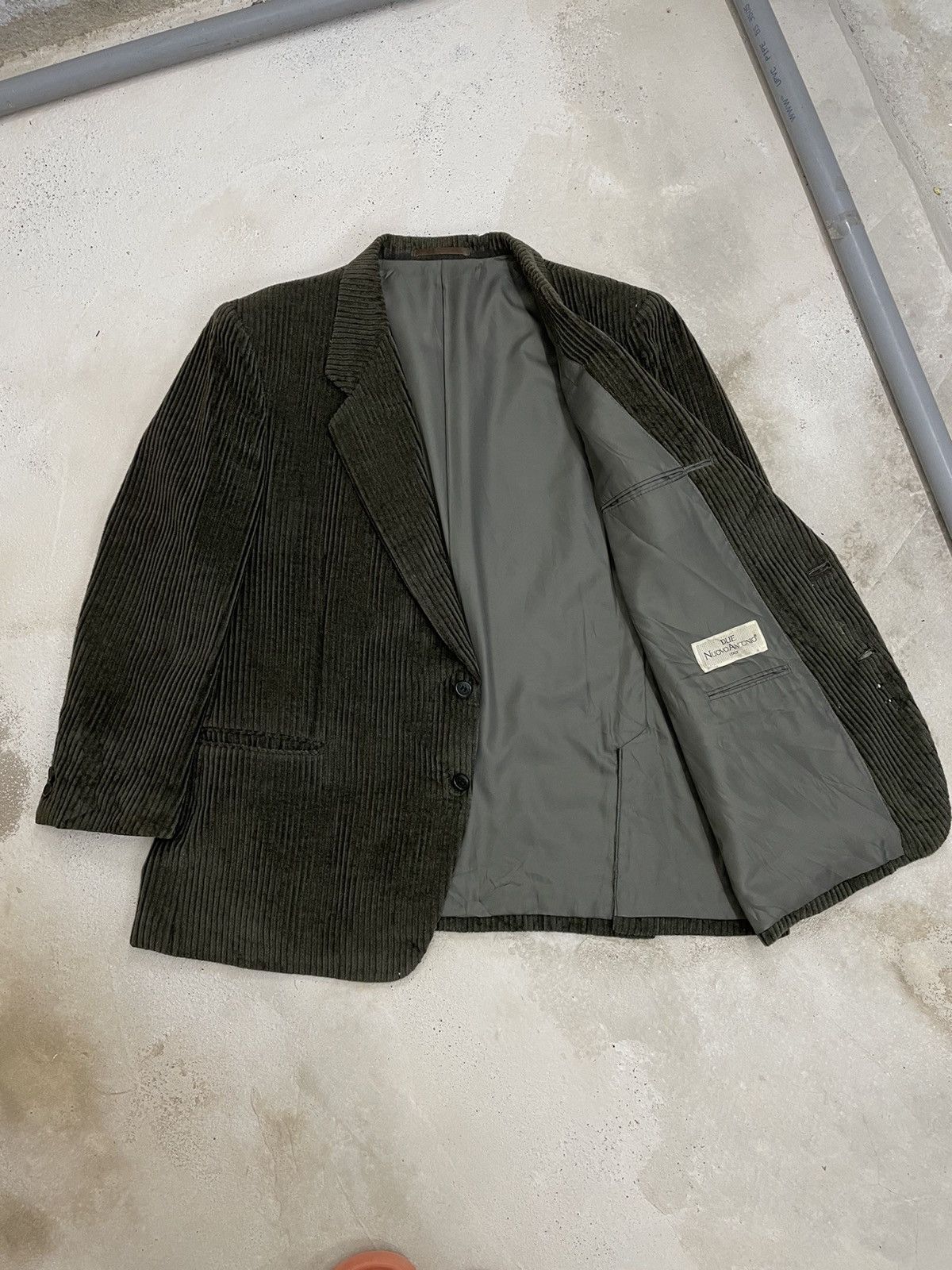 Designer Due Nuovo Antonio Italian Designer Curduroy Blazer Size 34S - 3 Thumbnail