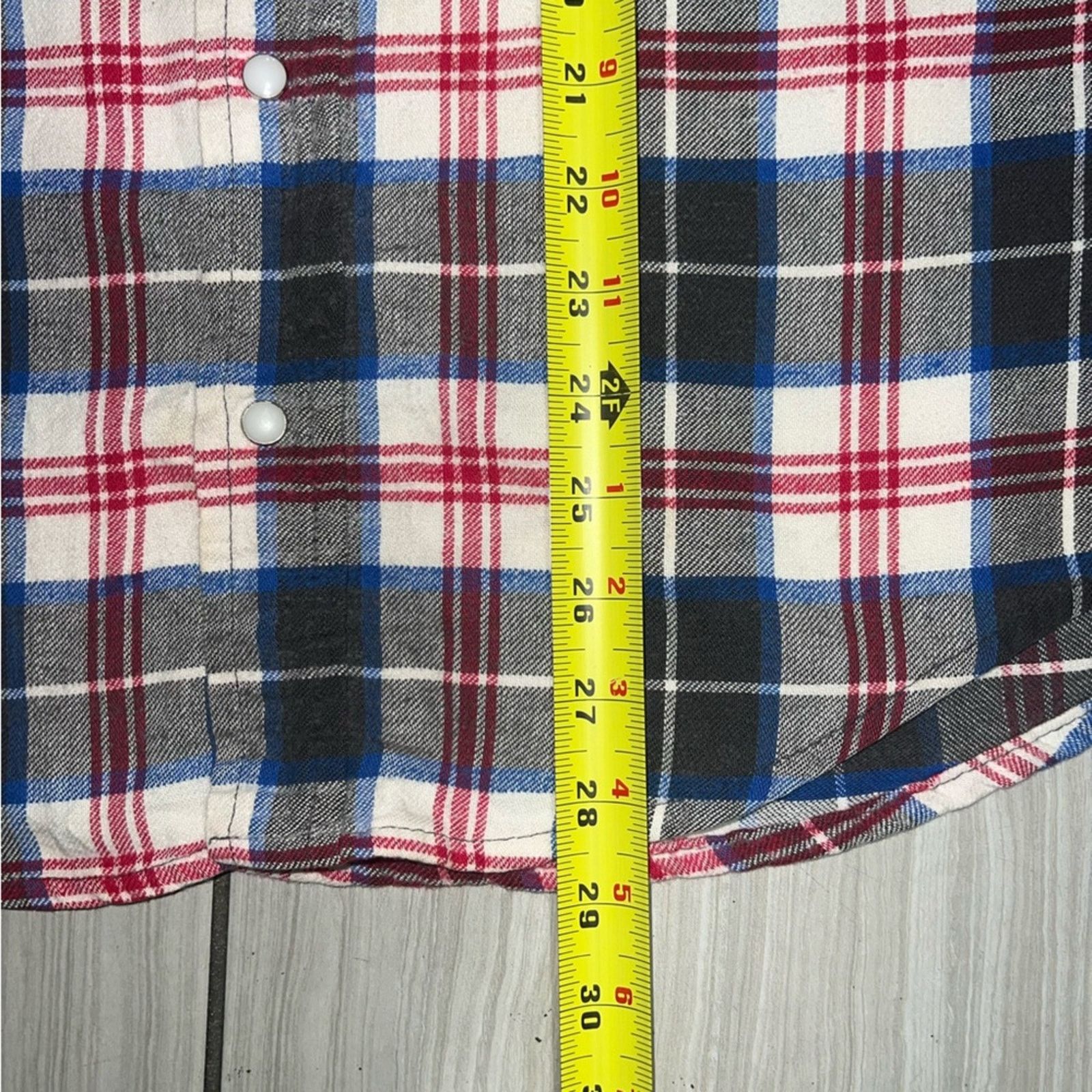 FiveBrother Five Brother Dakota Plaid pearl Button-Up Long Sleeve Size US M / EU 48-50 / 2 - 5 Thumbnail