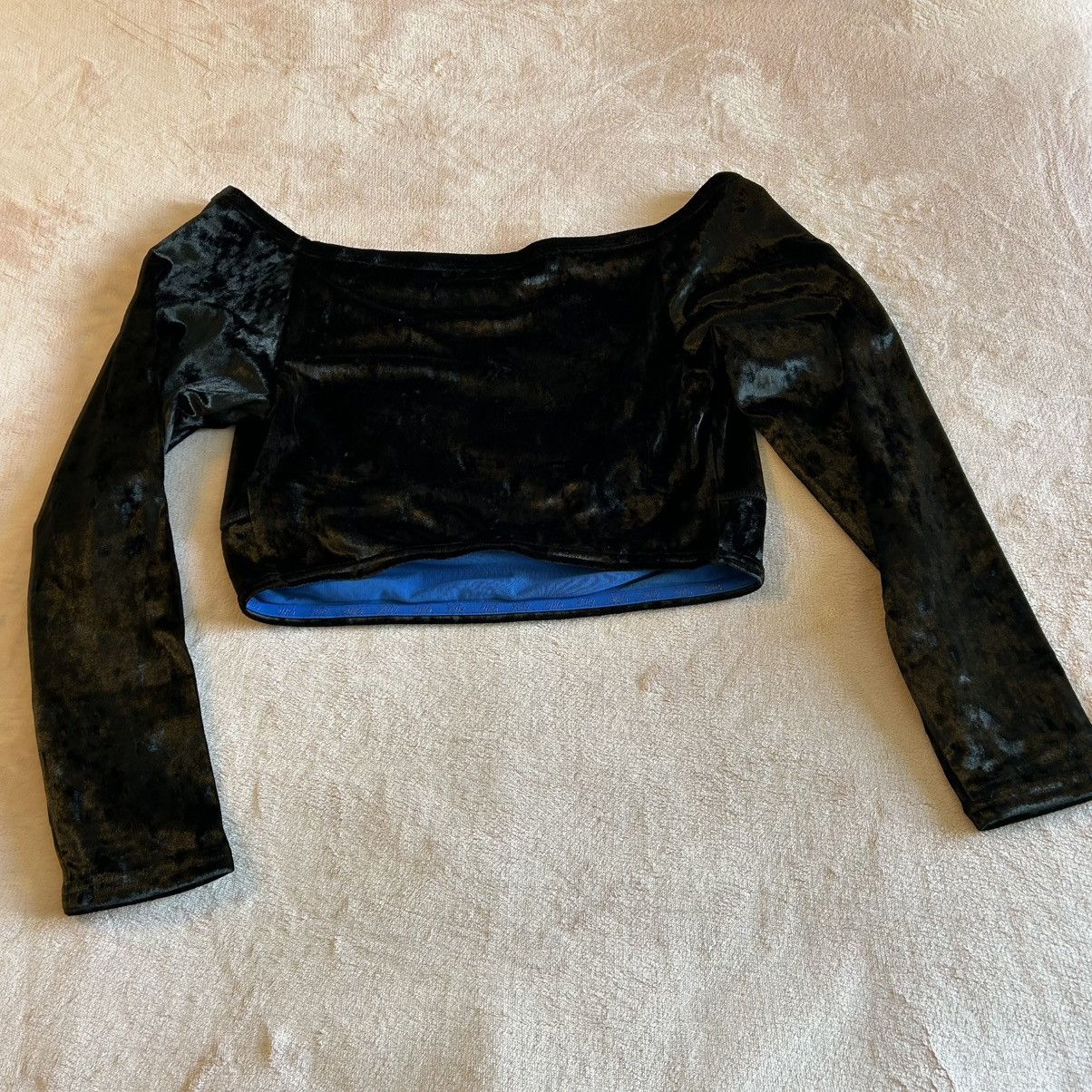 Other Yitty Plusshy Velvet Iconic Black Shaping Crop Top 1X Size XL / US 12-14 / IT 48-50 - 3 Thumbnail
