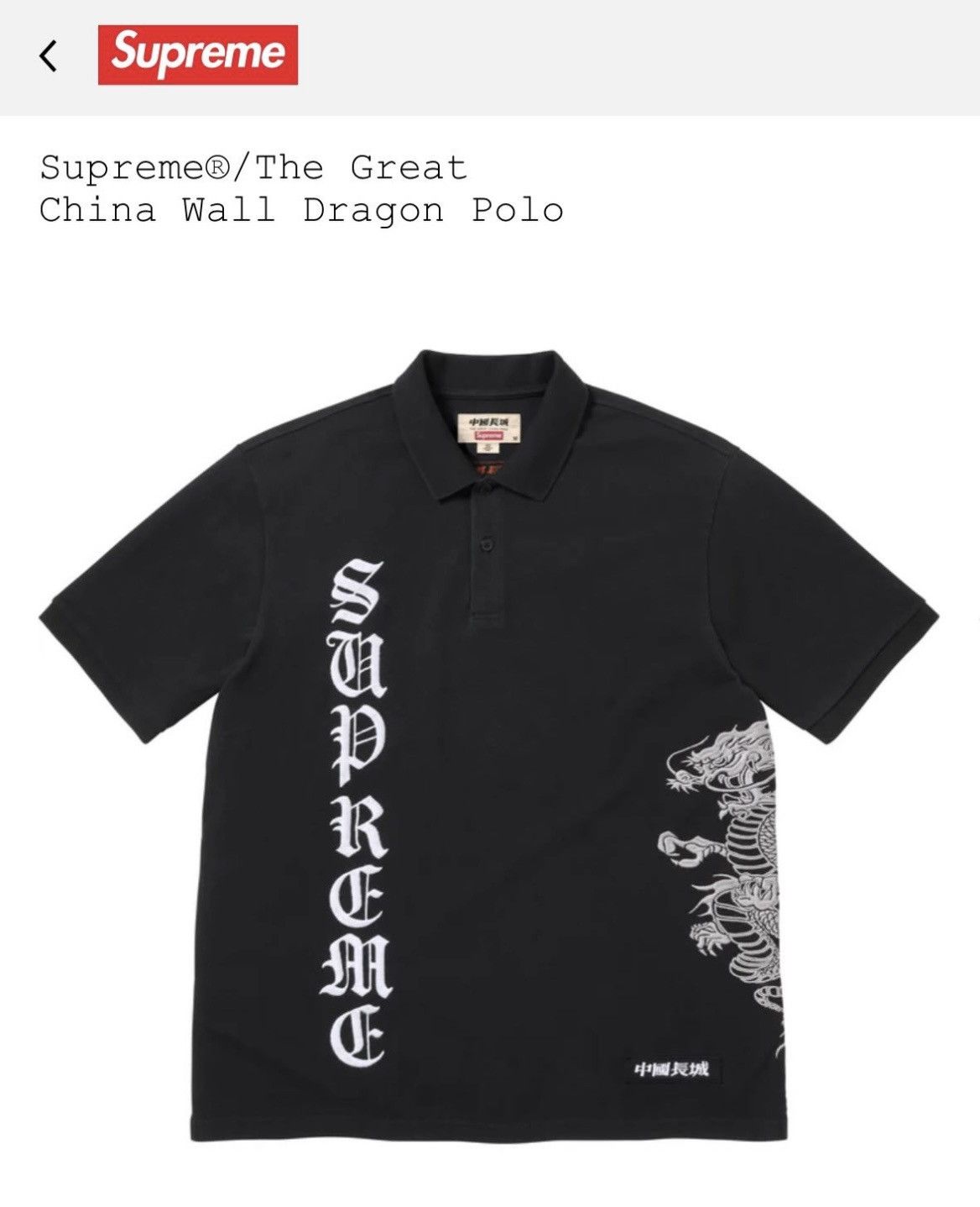 Supreme Cursive Polo | Grailed