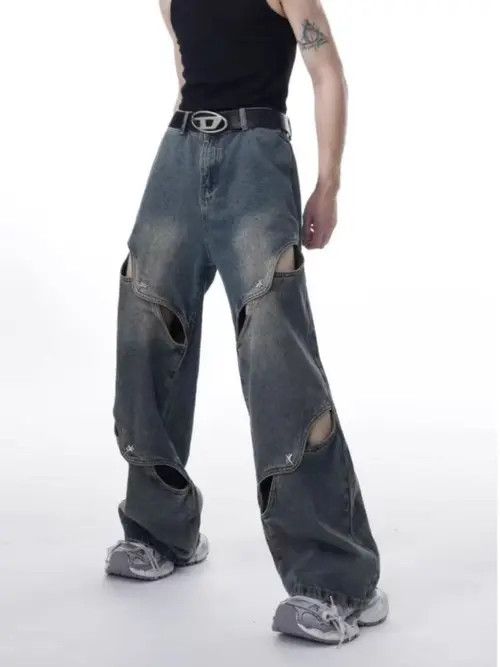 Japanese Brand Mitsui x Ezaki Light Blue High Street Vintage Loose Jeans Size US 32 / EU 48 - 3 Thumbnail