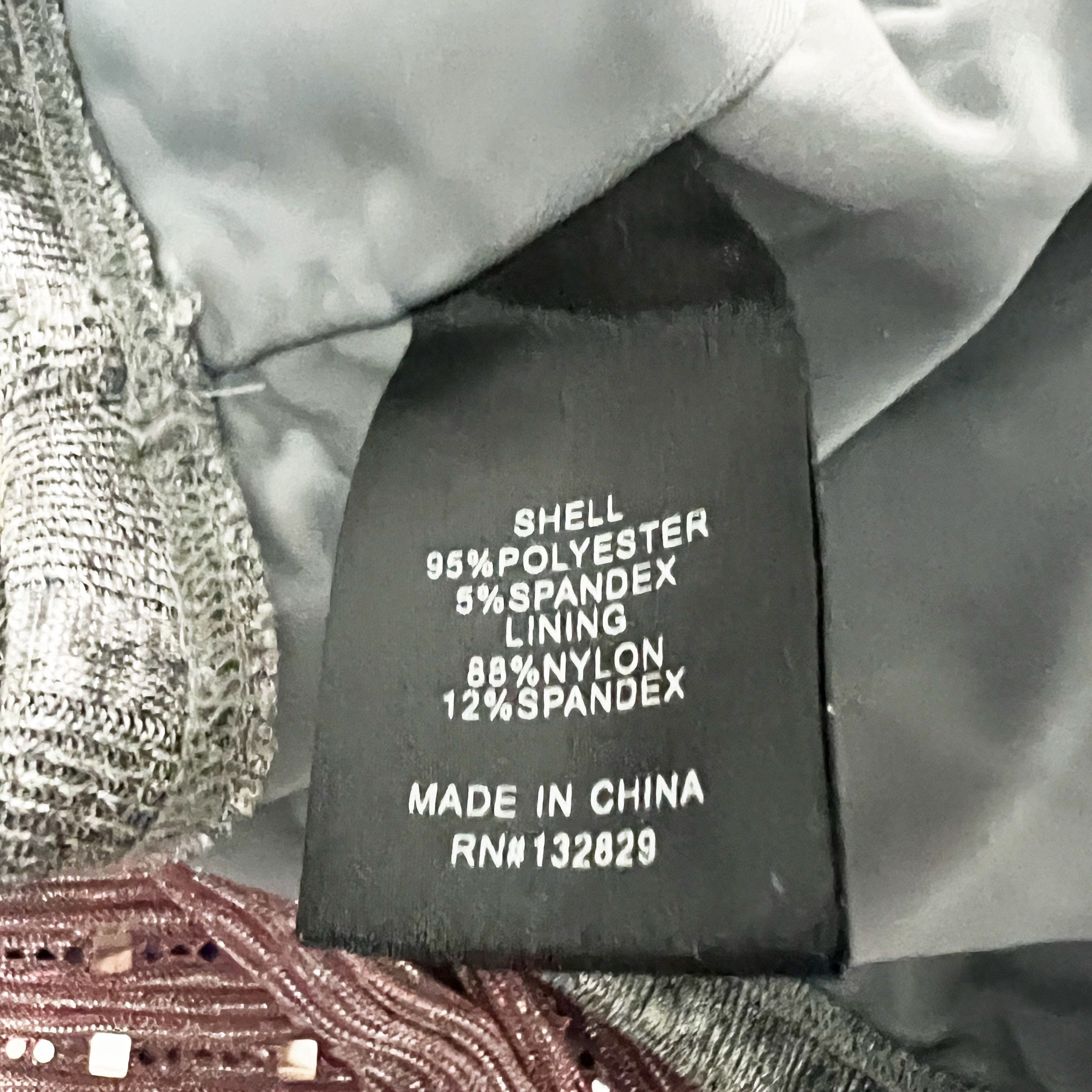 NBD NBD Lida Heathered Gray Silver Stripe Print Size XS / US 0-2 / IT 36-38 - 2 Thumbnail