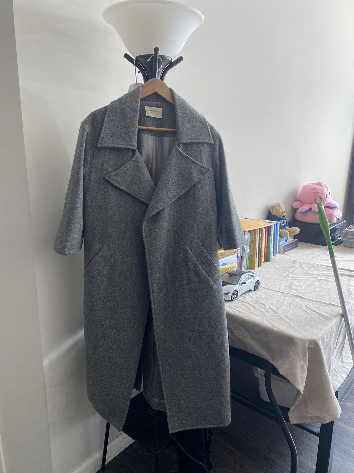 image of Fear Of God Third Collection Runway Coat in Grey, Men's (Size Medium)