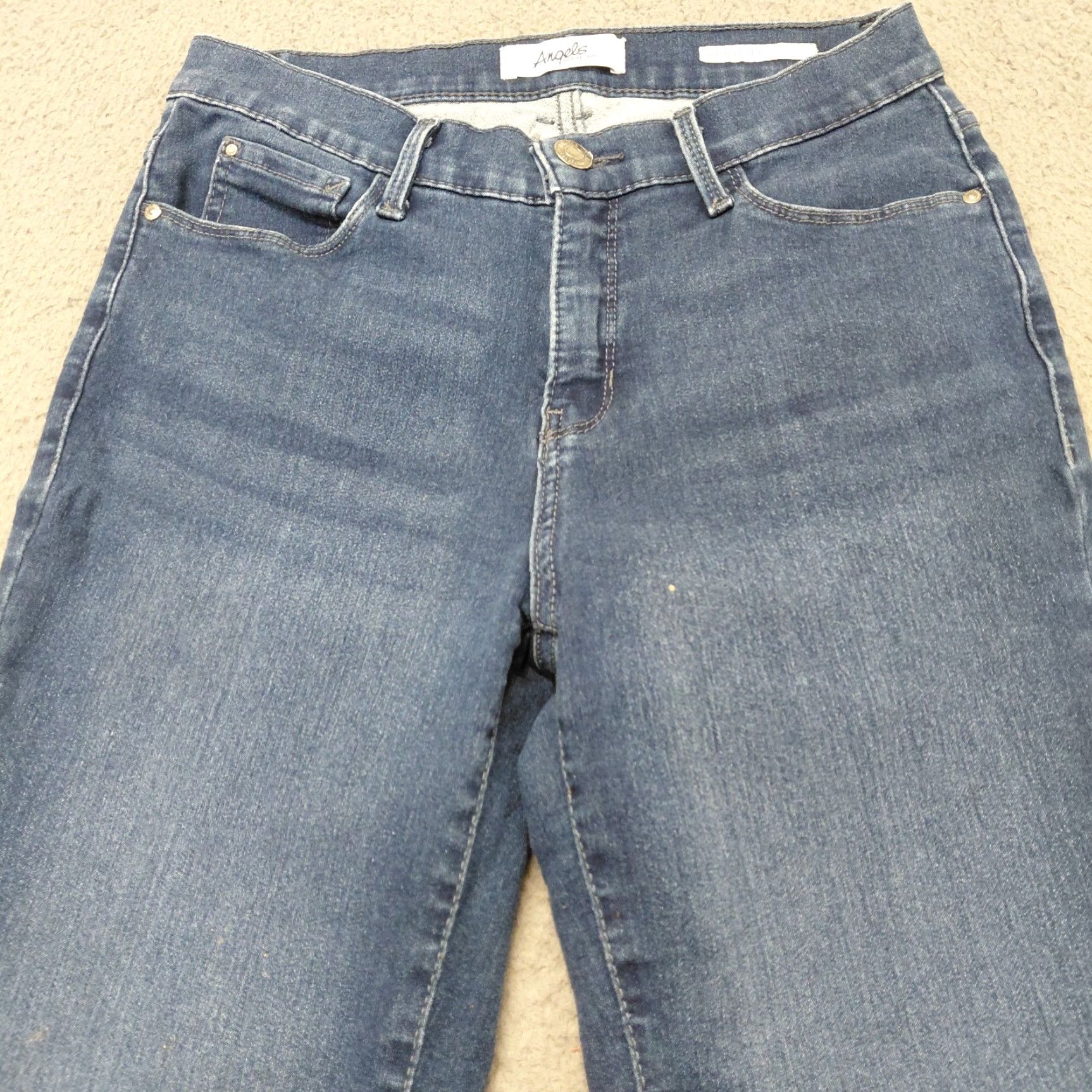 Vintage Angels Forever Young Capri Jeans Women Size 8 Signature Straight Crop Denim Comfort Casual Travel Summer 90s Bohemian Size 30" / US 8 / IT 44 - 4 Thumbnail
