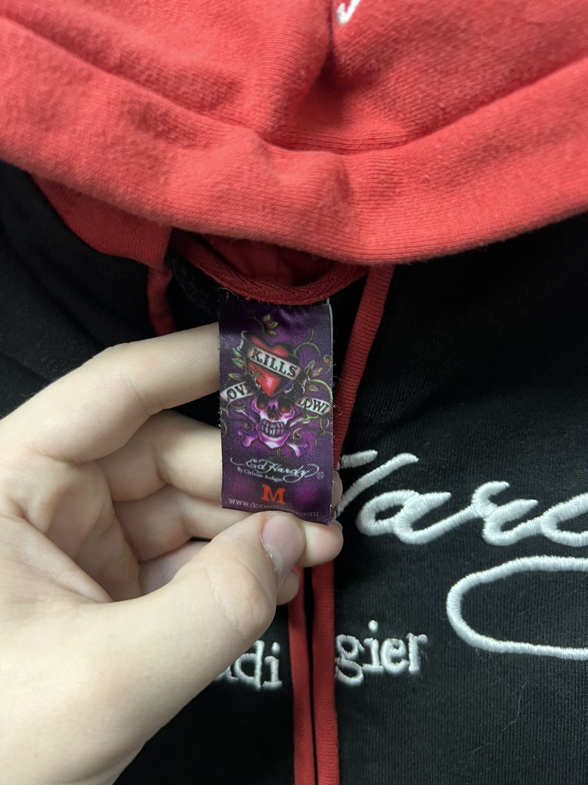 Ed Hardy Vintage Ed Hardy Zip Up Hoodie Size M Size US M / EU 48-50 / 2 - 8 Thumbnail