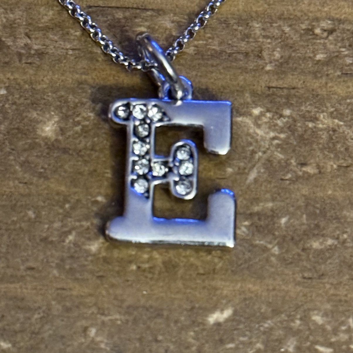 Juicy Couture Juicy Couture silver tone initial letter E pendant necklace Size ONE SIZE - 4 Thumbnail