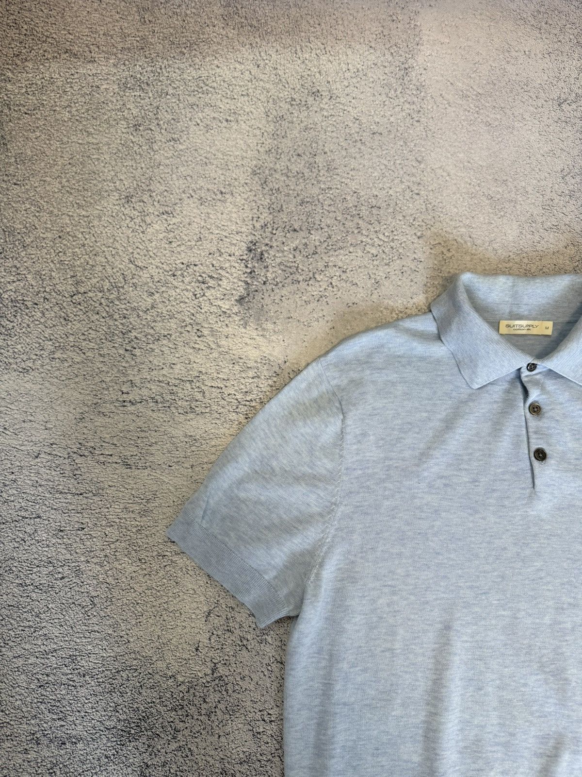 Suitsupply Suitsupply Knitted Polo Shirt Silk Cotton Blue Men M Luxury Size US M / EU 48-50 / 2 - 6 Thumbnail