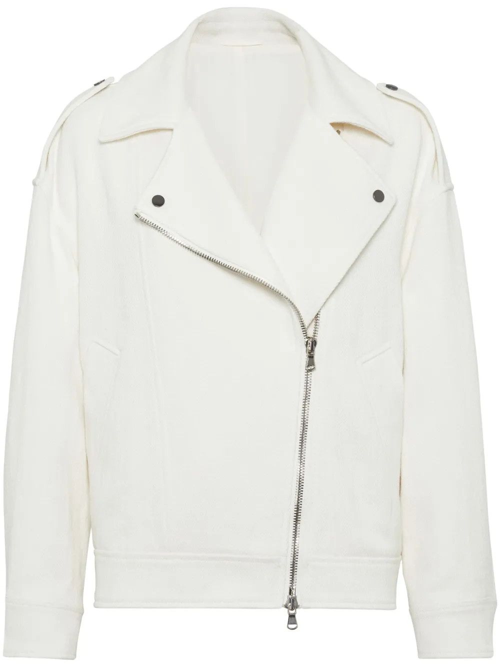 Brunello Cucinelli o1la1rc1a0425 Jacket in White Size XL / US 12-14 / IT 48-50 - 1 Thumbnail