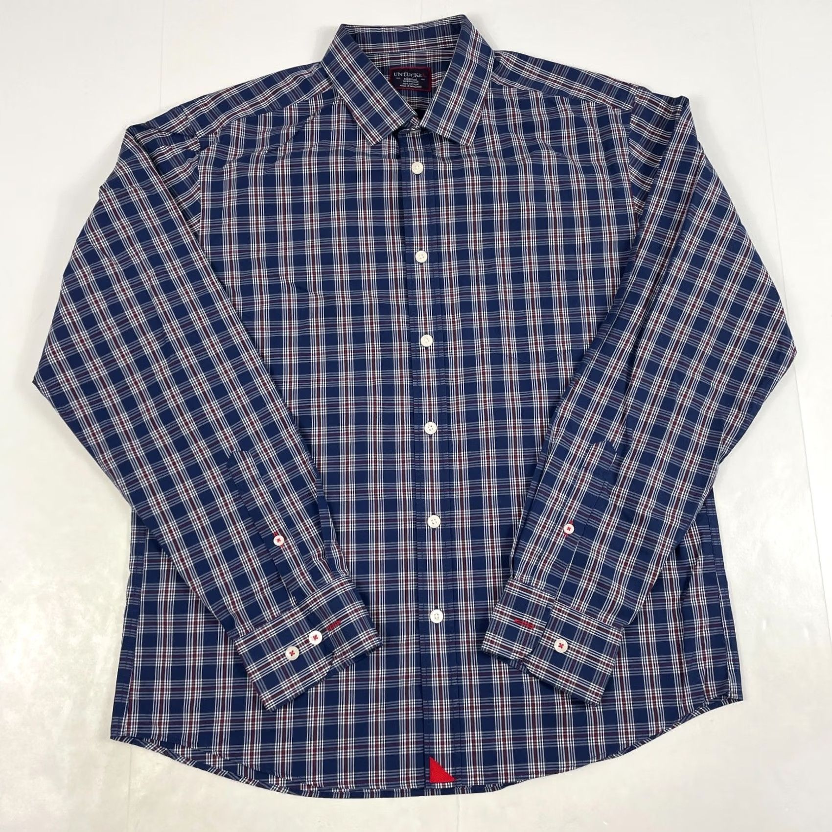 UNTUCKit UNTUCKit Shirt - Mens Medium Blue Long Sleeve Button-Up - Preppy Casual Size US M / EU 48-50 / 2 - 2 Thumbnail