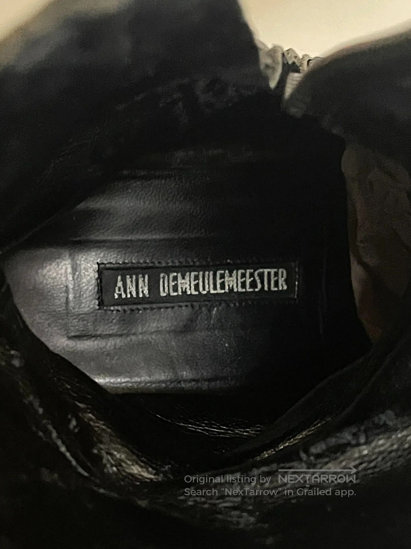 Ann Demeulemeester Ann Demeulemeester Combat Boots in Black. Size US 10.5 / EU 43-44 - 6 Thumbnail