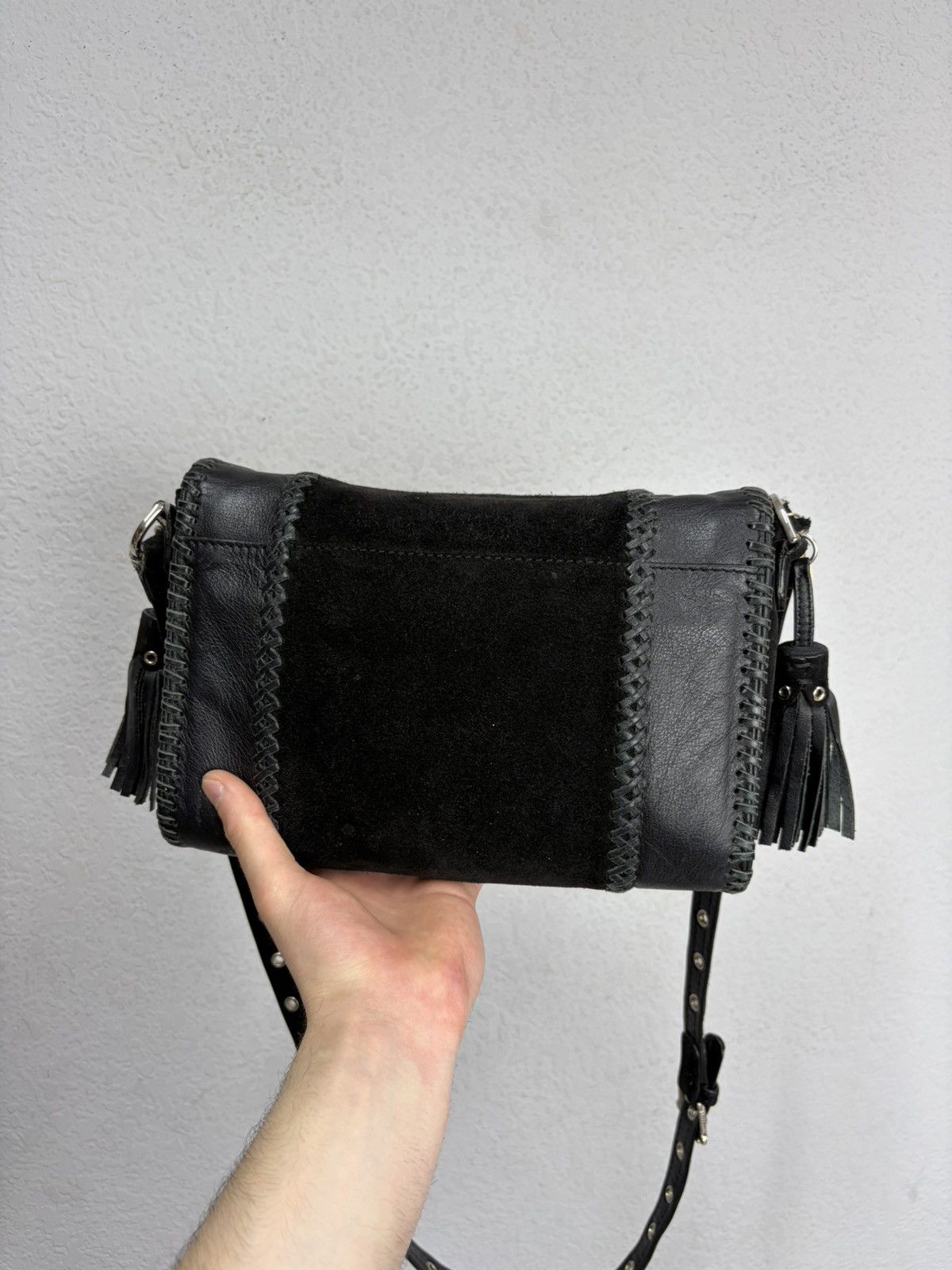 If Six Was Nine KMRii Style Archive Leather Shoulder Bag Punk Boho Y2K Size ONE SIZE - 6 Thumbnail