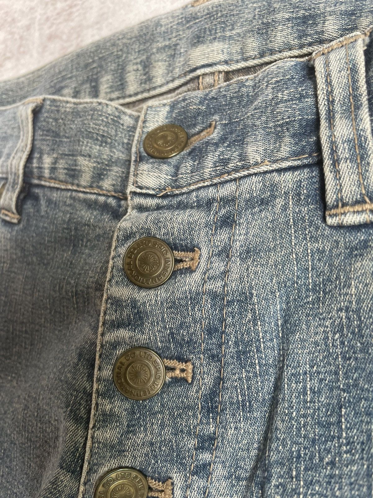If Six Was Nine × Le Grande Bleu (L.G.B.) × Tornado Mart Vintage Tornado Mart Tribal Denim Pants Size US 31 - 6 Thumbnail