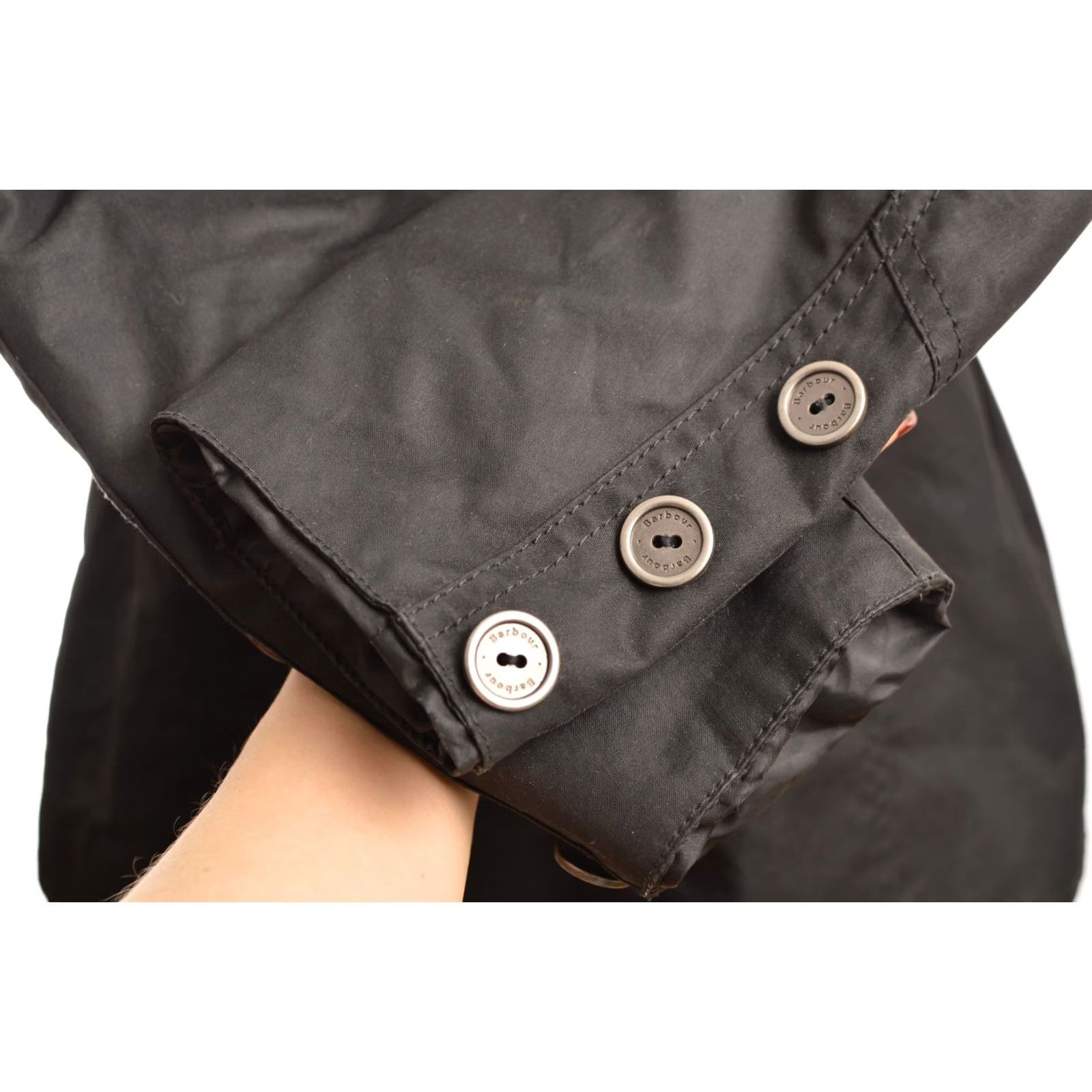 Barbour Barbour Compass Wax Jacket LWX0431BK71 Size UK 12 Women Black Rain Coat DDP Size XL / US 12-14 / IT 48-50 - 5 Thumbnail