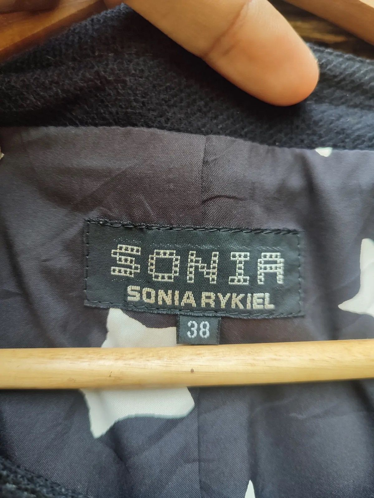 Sonia Rykiel Sonia Rykiel Wool Blend Star-Lined Coat – Made in France Size S / US 4 / IT 40 - 11 Thumbnail