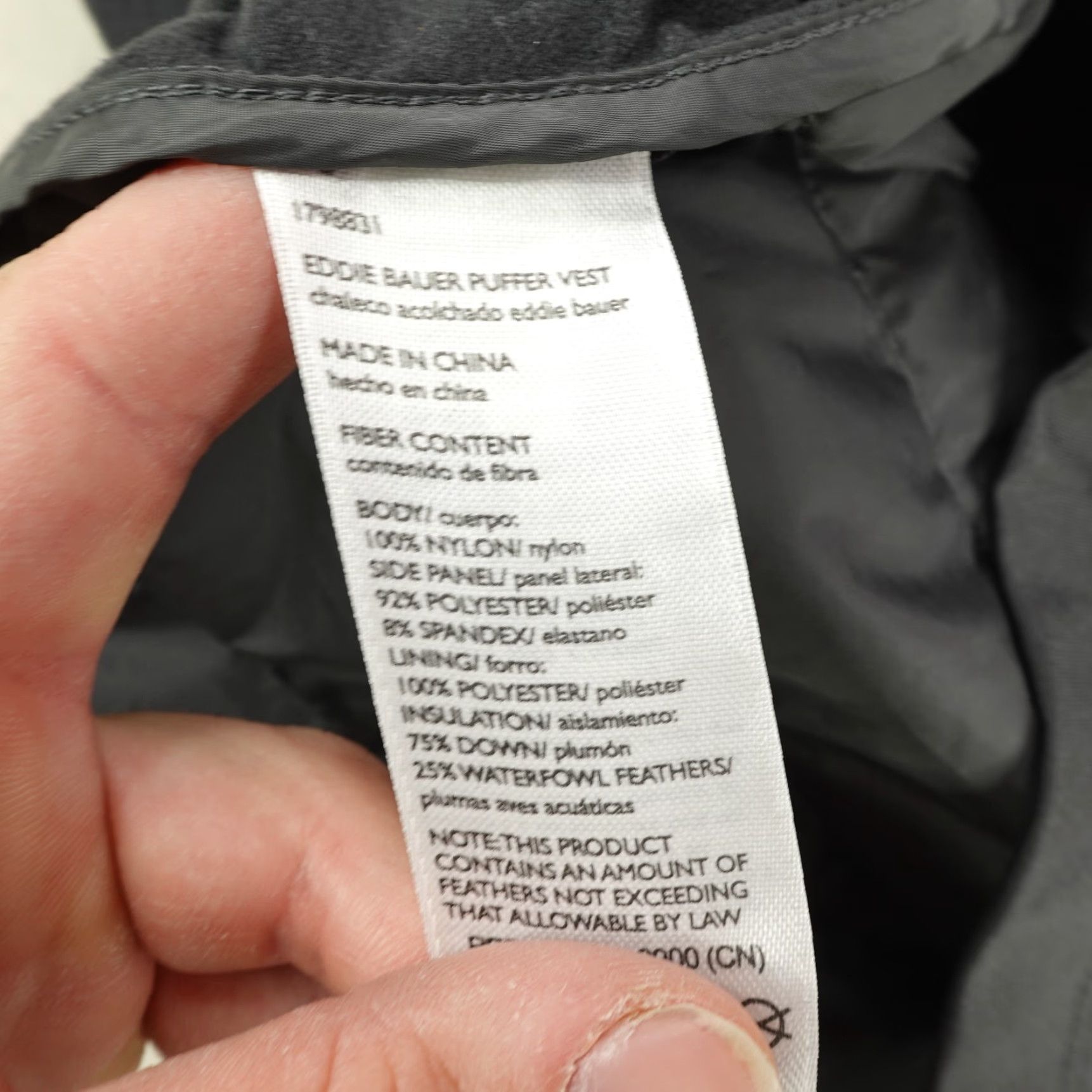 Eddie Bauer Eddie Bauer Vest Mens Large Black Down 550 Puffer Quilted Full Zip Insulated Vest Size US L / EU 52-54 / 3 - 5 Thumbnail