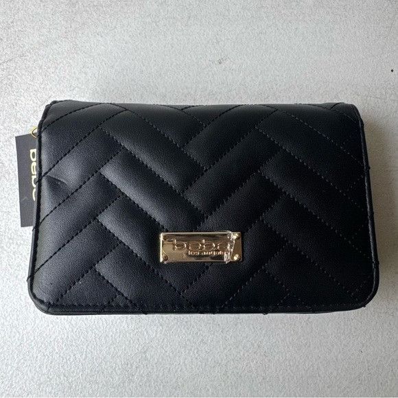 Bebe NWT BEBE SOPHIA CROSSBODY SMALL BLACK Size ONE SIZE - 1 Thumbnail