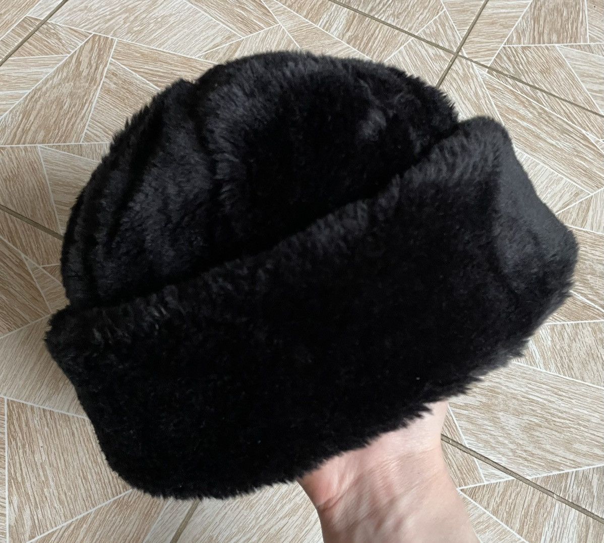 Designer × Japanese Brand × Vintage Vintage 90s USSR Style Ushanka Duck Down Faux Fur Hat S/M Size ONE SIZE - 3 Thumbnail