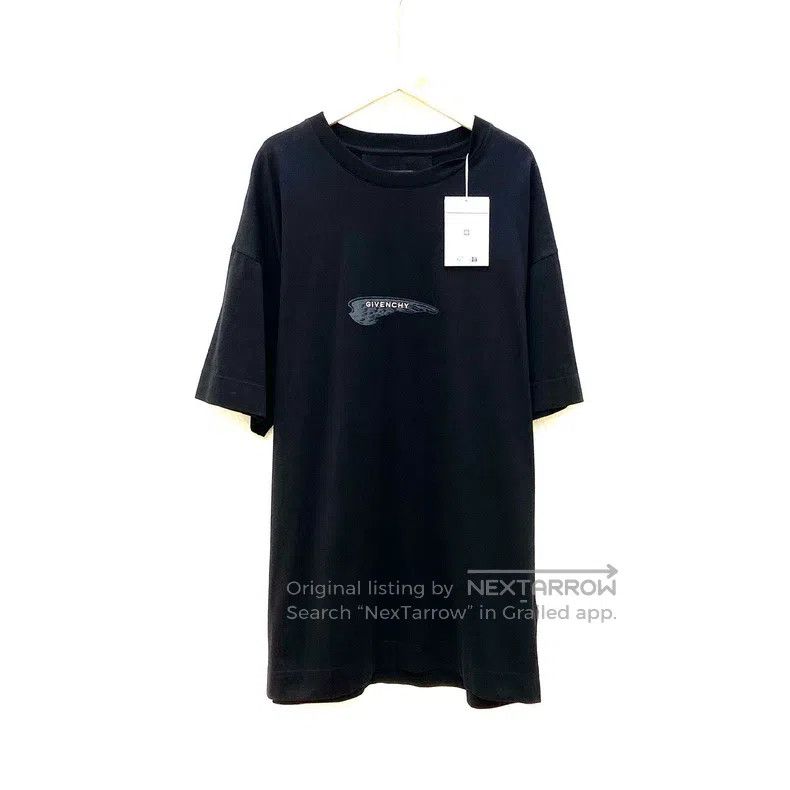Givenchy Givenchy Black Wing Short Sleeve T-Shirt Size US M / EU 48-50 / 2 - 2 Thumbnail