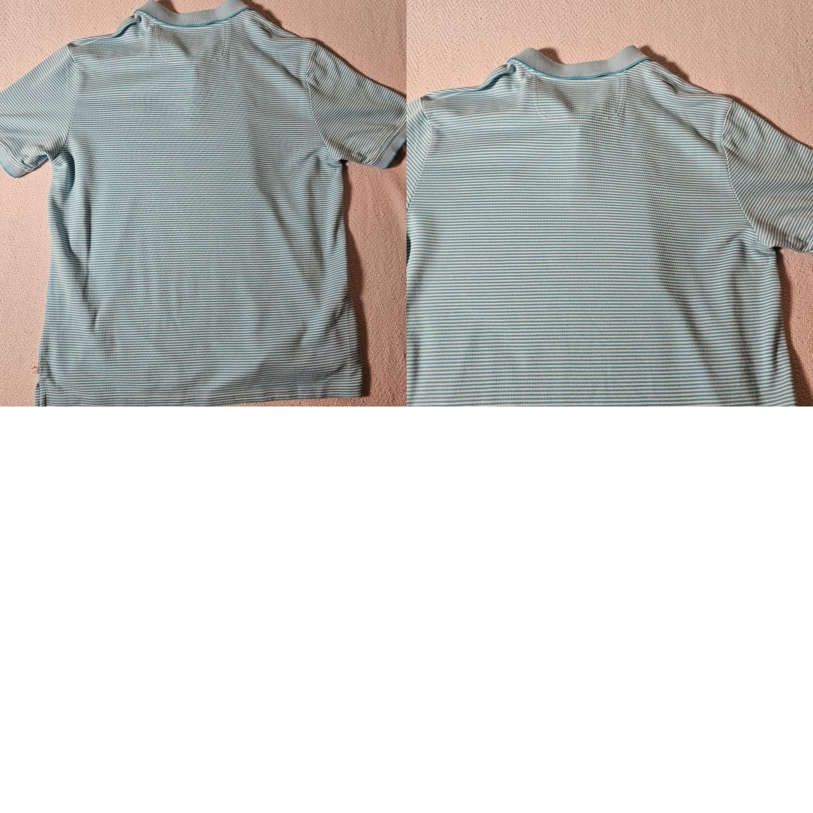 Tommy Bahama Tommy Bahama Polo Shirt Mens L Blue Striped Supima Cotton Polyester Knit Casual Short Sleeve Golf Walking Classic Size US L / EU 52-54 / 3 - 8 Thumbnail