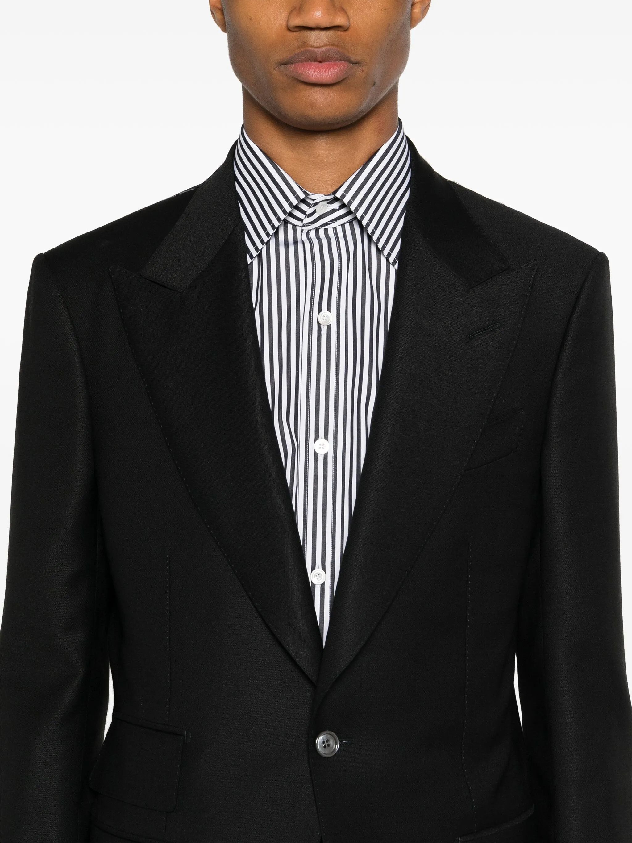 Tom Ford o1s22i1n0125 Atticus Single-Breasted Jacket in Black Size US M / EU 48-50 / 2 - 5 Thumbnail