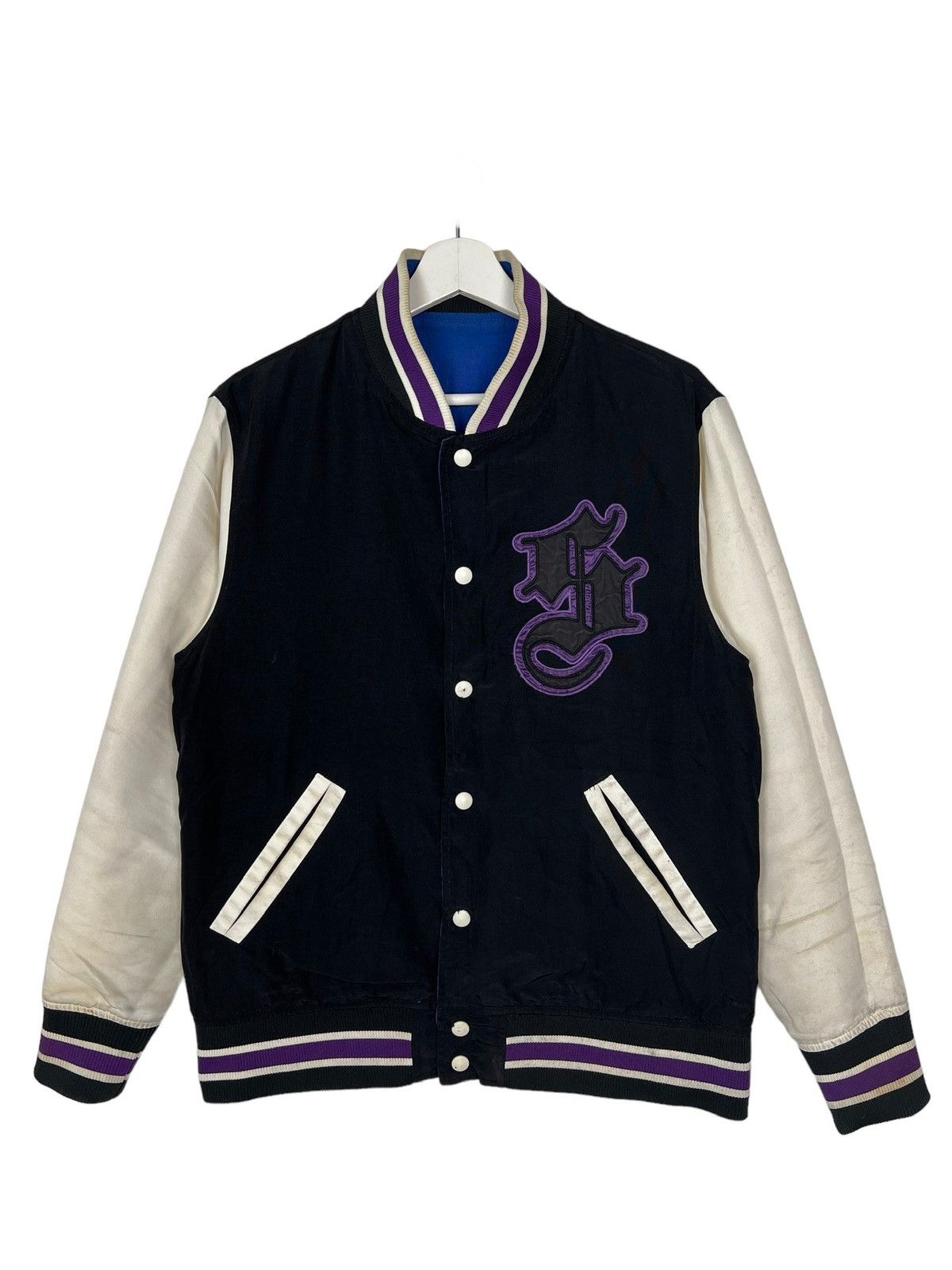 Japanese Brand 🔥 ILLS REVERSIBLE BOMBER JACKET Size US S / EU 44-46 / 1 - 3 Thumbnail