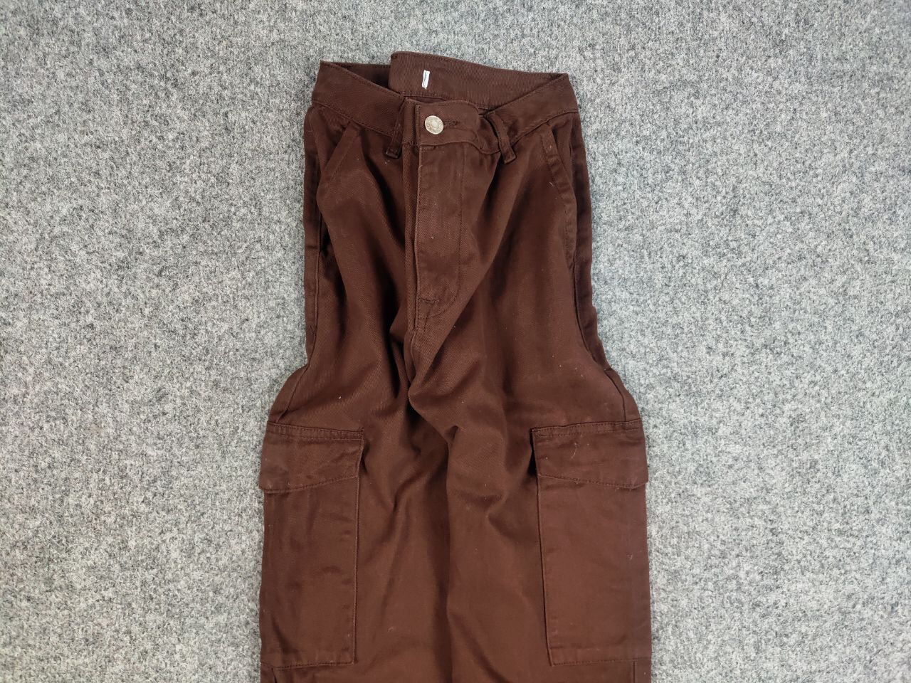 Japanese Brand Vintage 90's Japanese Brown Beggy Cargo Pants Y2K Hype Style Size US 30 / EU 46 - 7 Thumbnail
