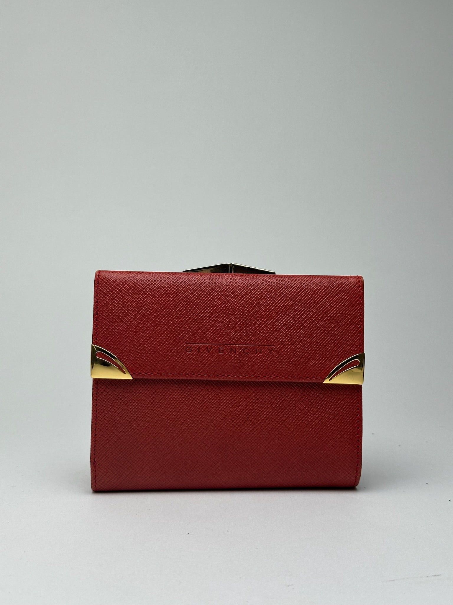 Givenchy Vintage Leather Wallet red Size ONE SIZE - 1 Thumbnail
