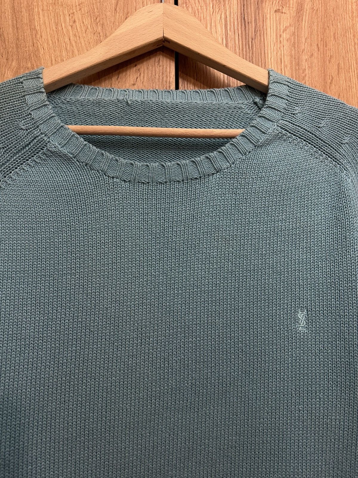 Yves Saint Laurent Blue YSL Sweater Knit Saint Laurent Sweater Size US L / EU 52-54 / 3 - 2 Thumbnail