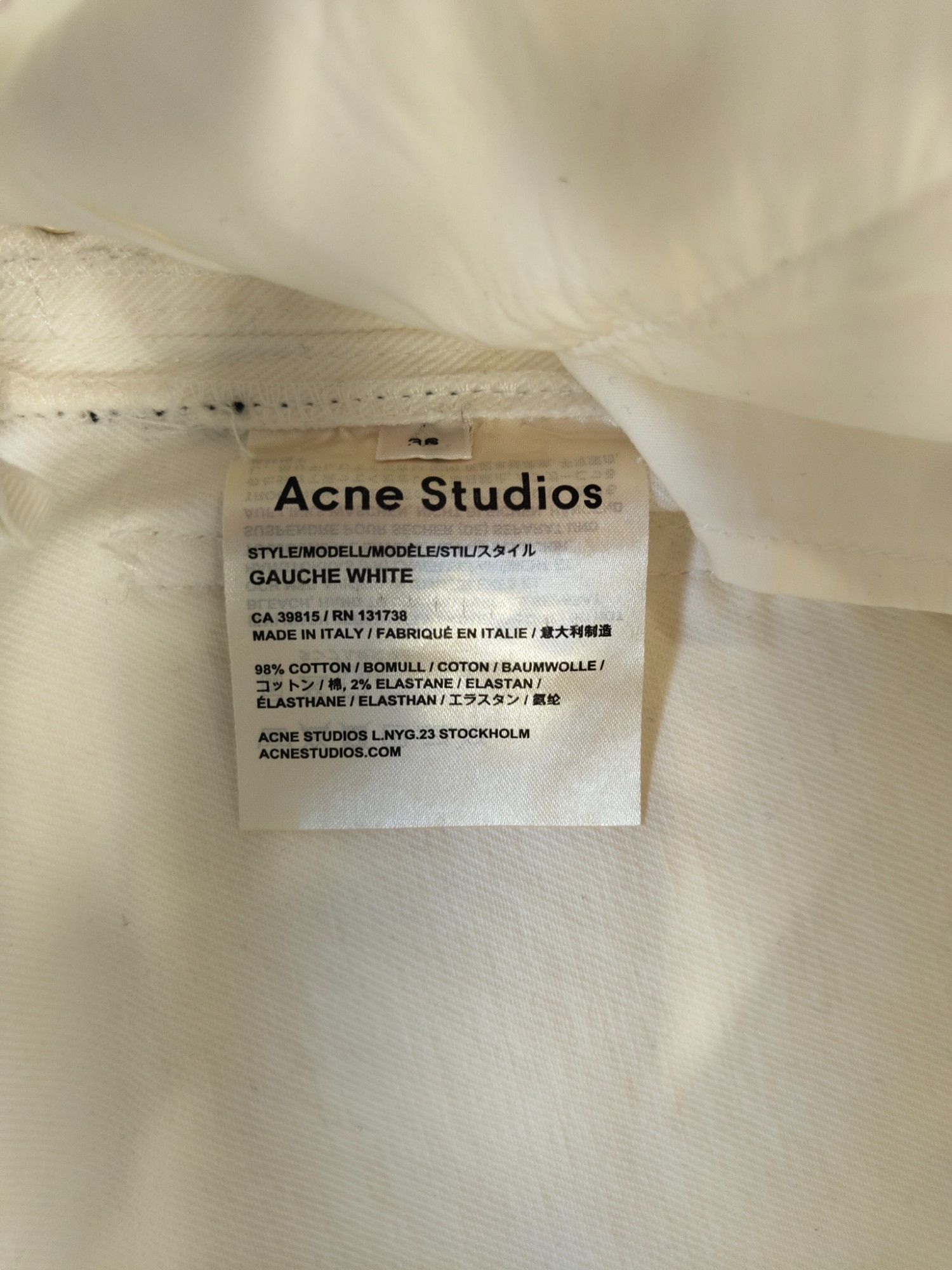 Acne Studios Straight Leg Jeans With Black Stripes On The Side Size 26" / US 2 / IT 38 - 6 Thumbnail