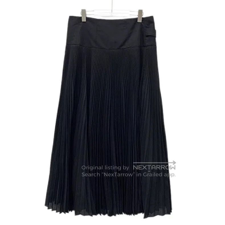 Brunello Cucinelli Brunello Cucinelli Black Belted Pleated Skirt. Size US 36 / EU 52 - 2 Thumbnail